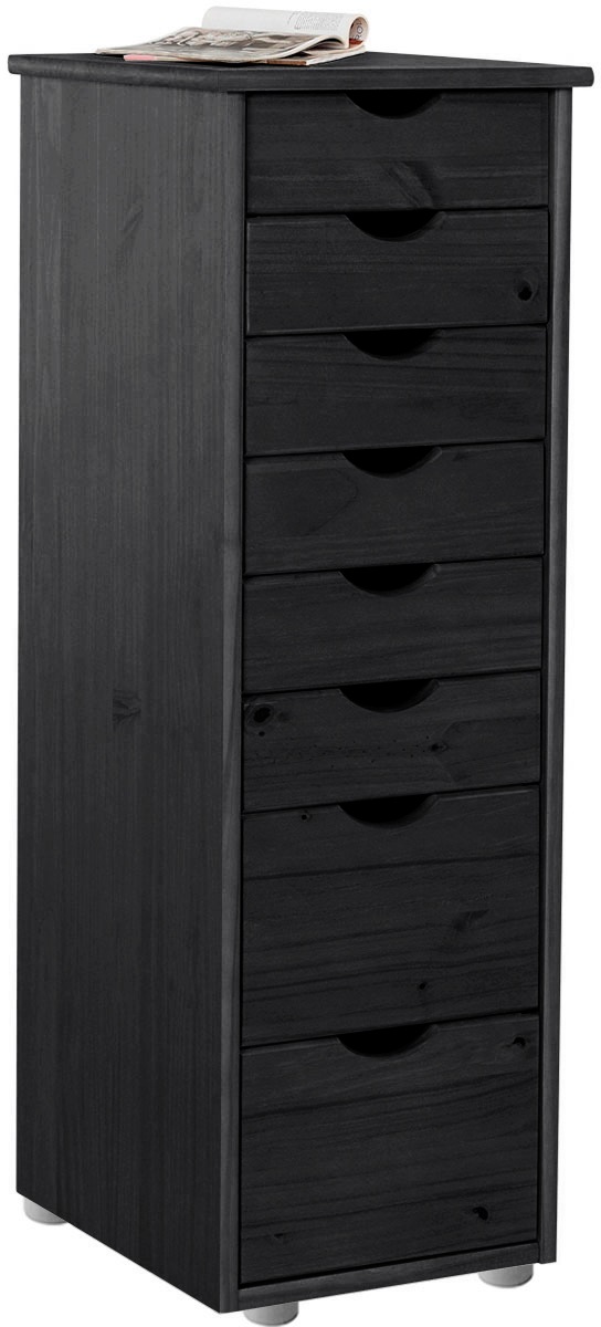 Image of GOODproduct Kommode "Gava" massives Kiefernholz, mit vielen Stauraummöglichkeiten, Breite 34 cm