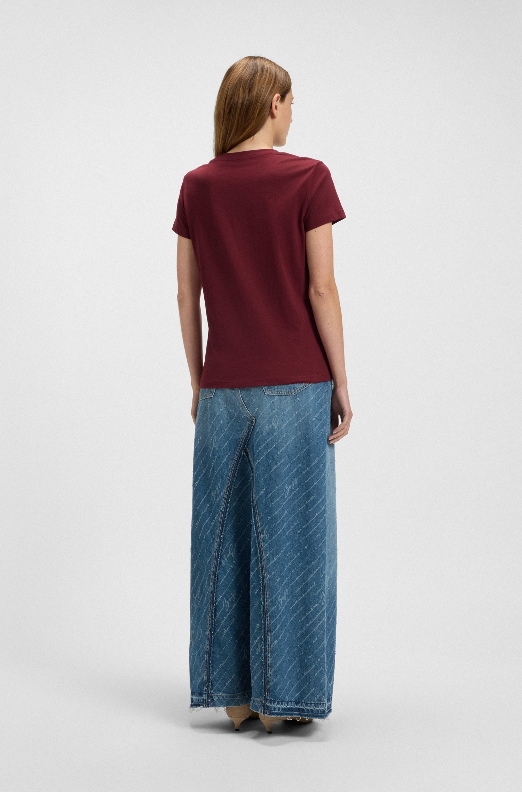 BOSS ORANGE T-Shirt »Esogo Premium Damenmode« mit Artwork auf der Brust