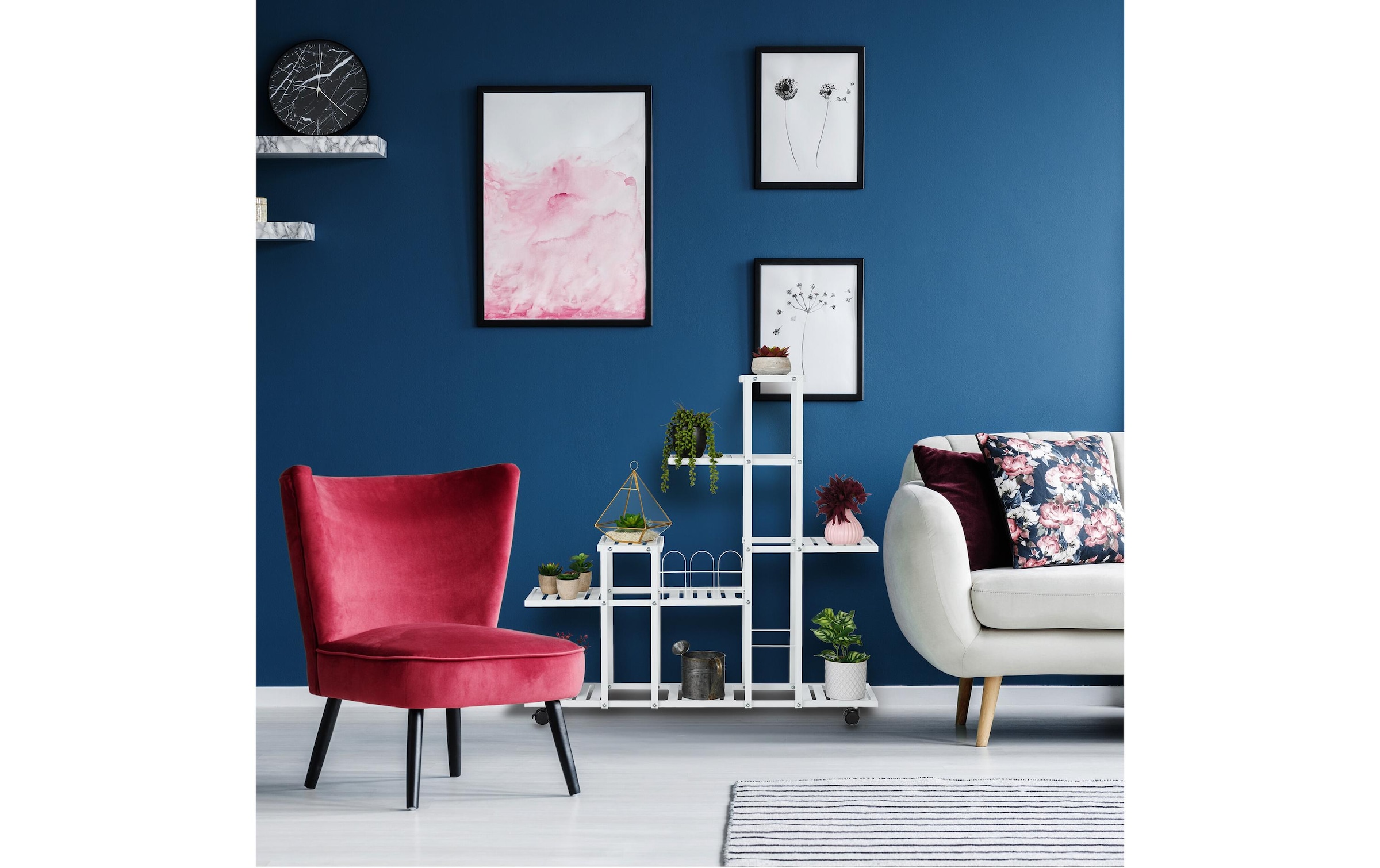 relaxdays Blumenständer »mit Rollen«