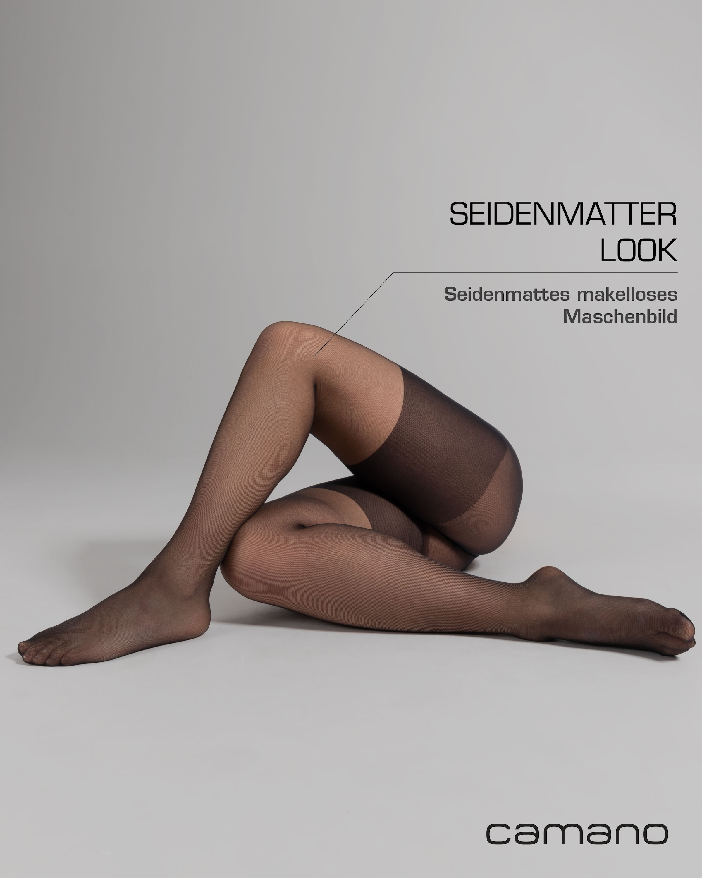 Camano Feinstrumpfhose »fine curvy«, (2er Pack), mit grossen Grössen
