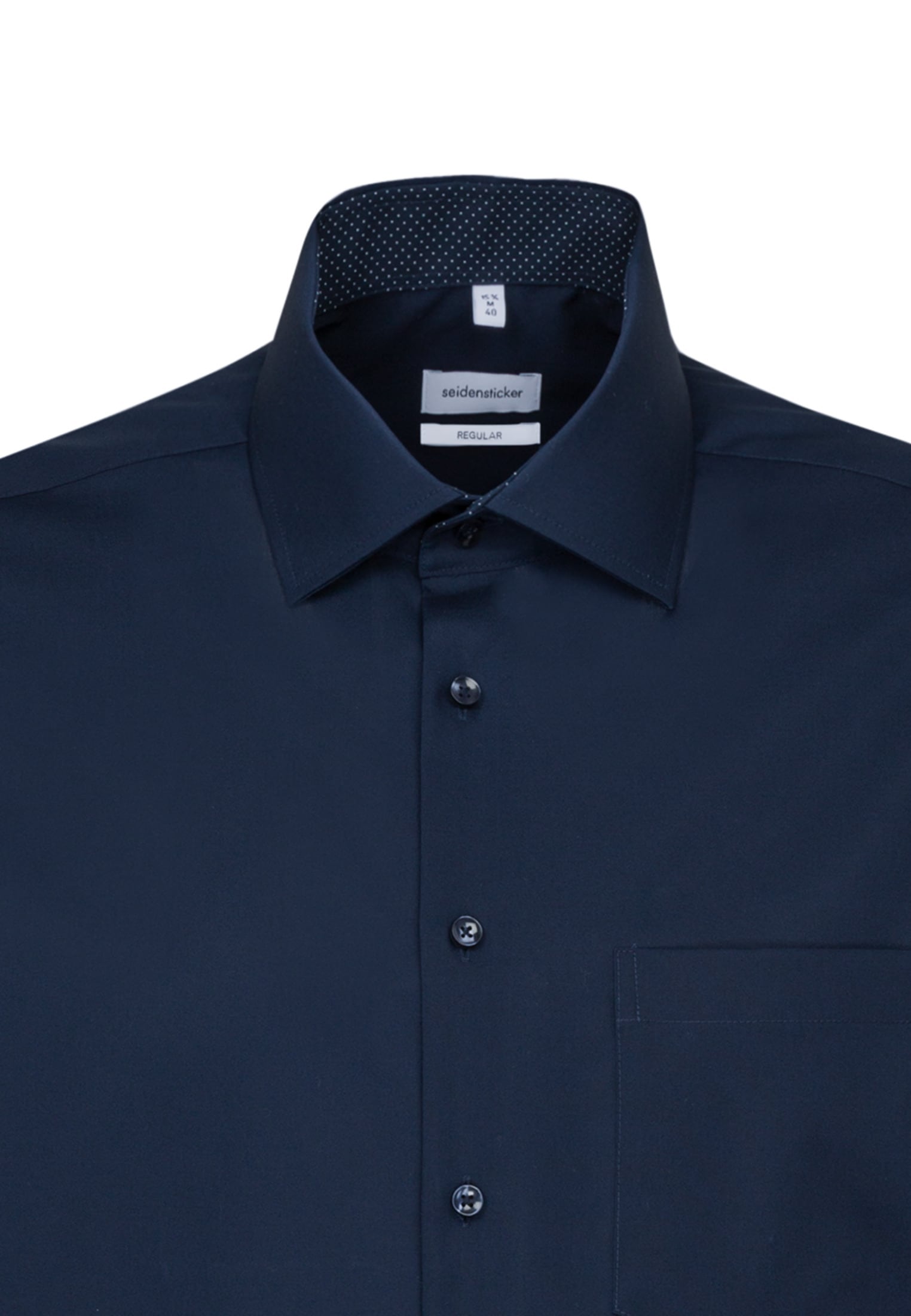 seidensticker Businesshemd »Schwarze Rose« Regular 1/1 Extra lang Kentkragen Uni