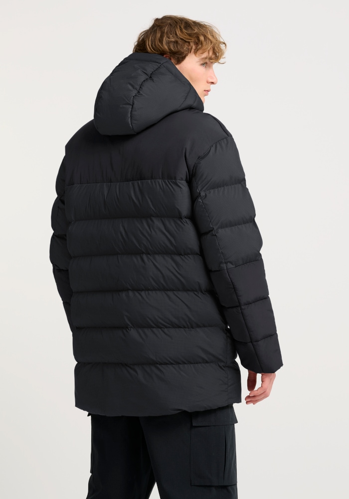 Jack Wolfskin Veste d'hiver »ICY HOLLOW HOODED JKT M« avec doublure et rembourrage en polyester, veste d'hiver, phantom