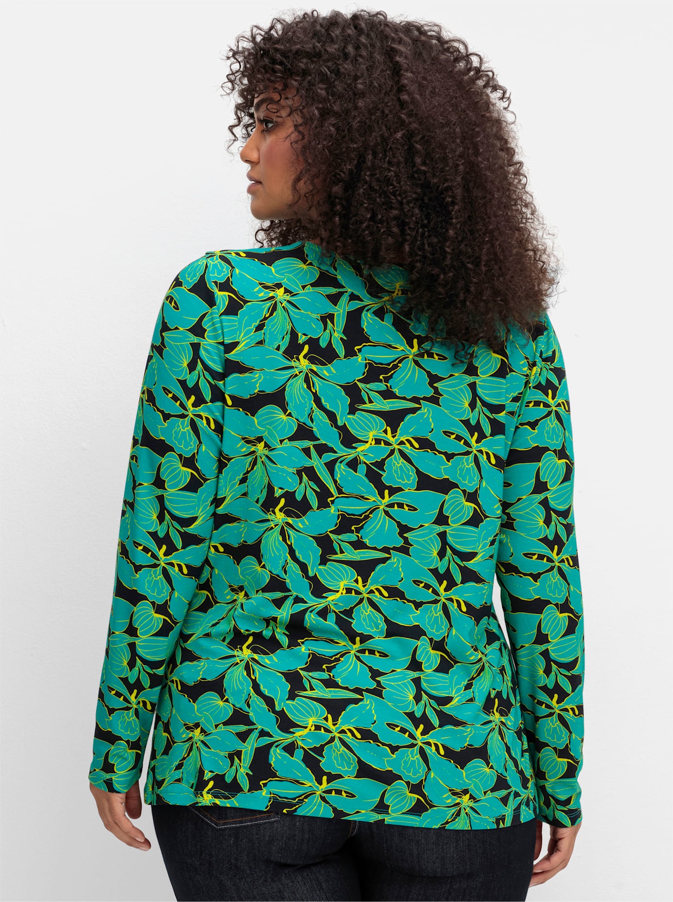 sheego by Joe Browns Langarmshirt »T-Shirt«, (1 tlg.)
