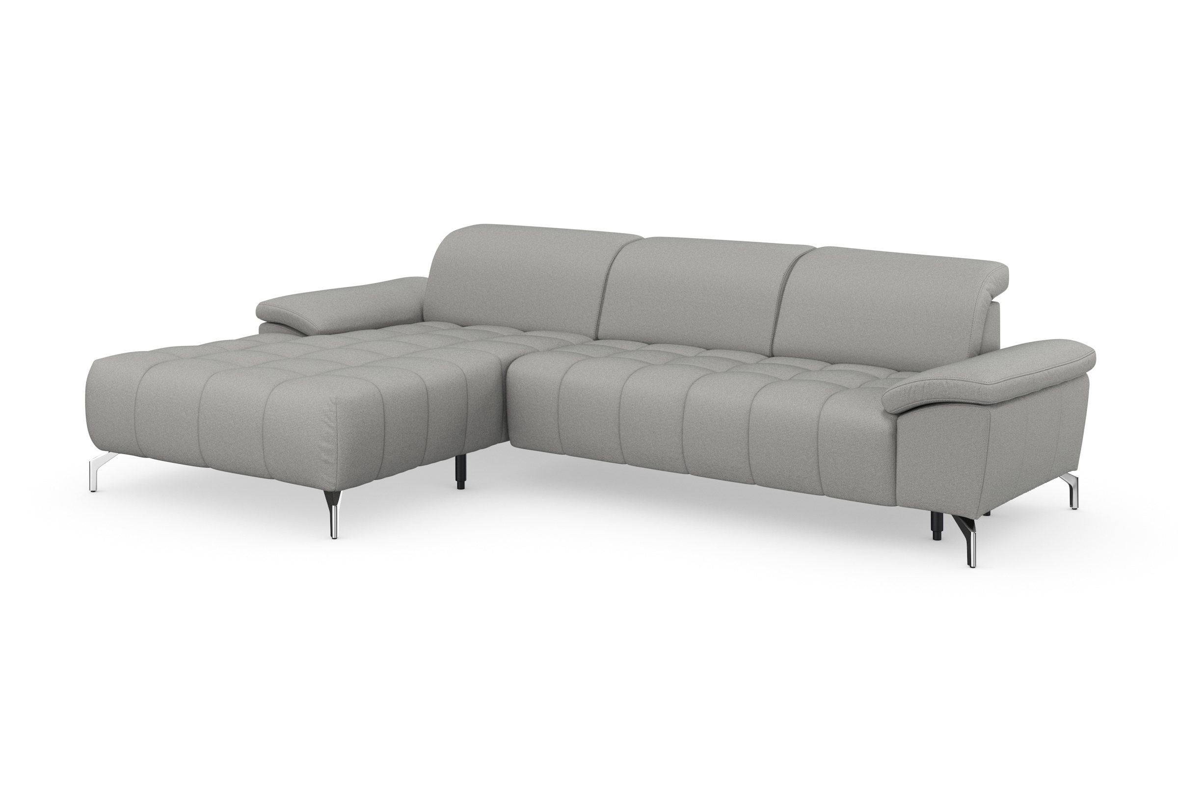 sit&more Ecksofa »Cool L-Form«, wahlweise mit Kopfteilverstellung und Vorziehsitz, motorisch