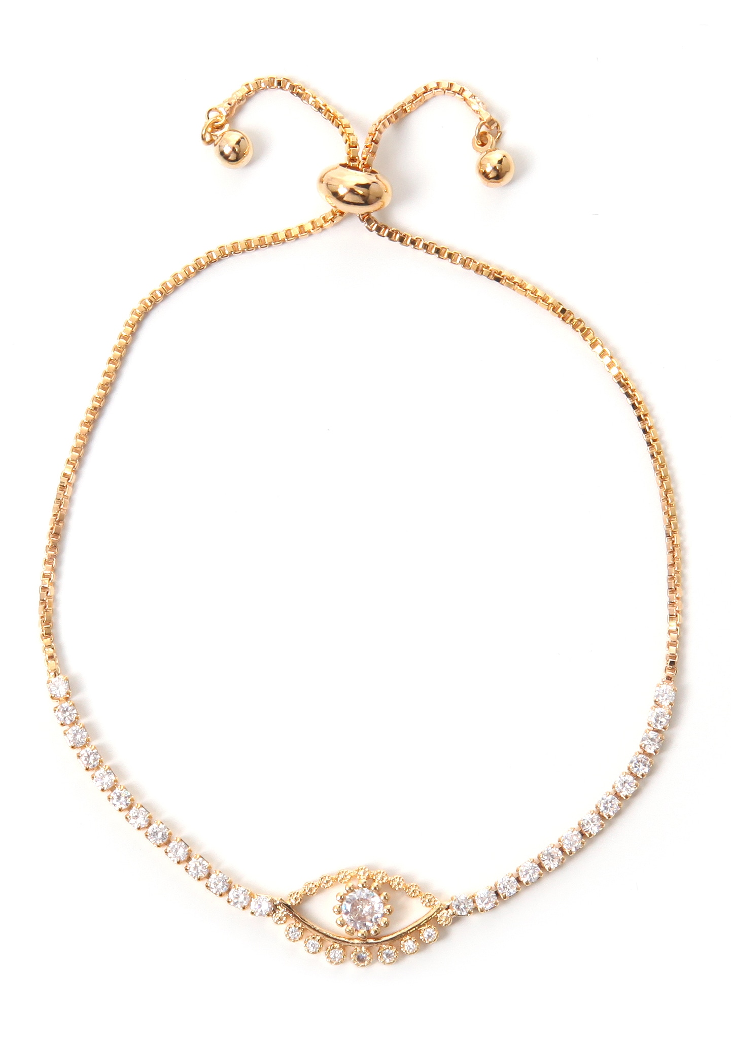 ♕ Firetti Armband »magsiches Auge, vergoldfarbenet, symbolisch«, mit  Strasssteinen versandkostenfrei kaufen