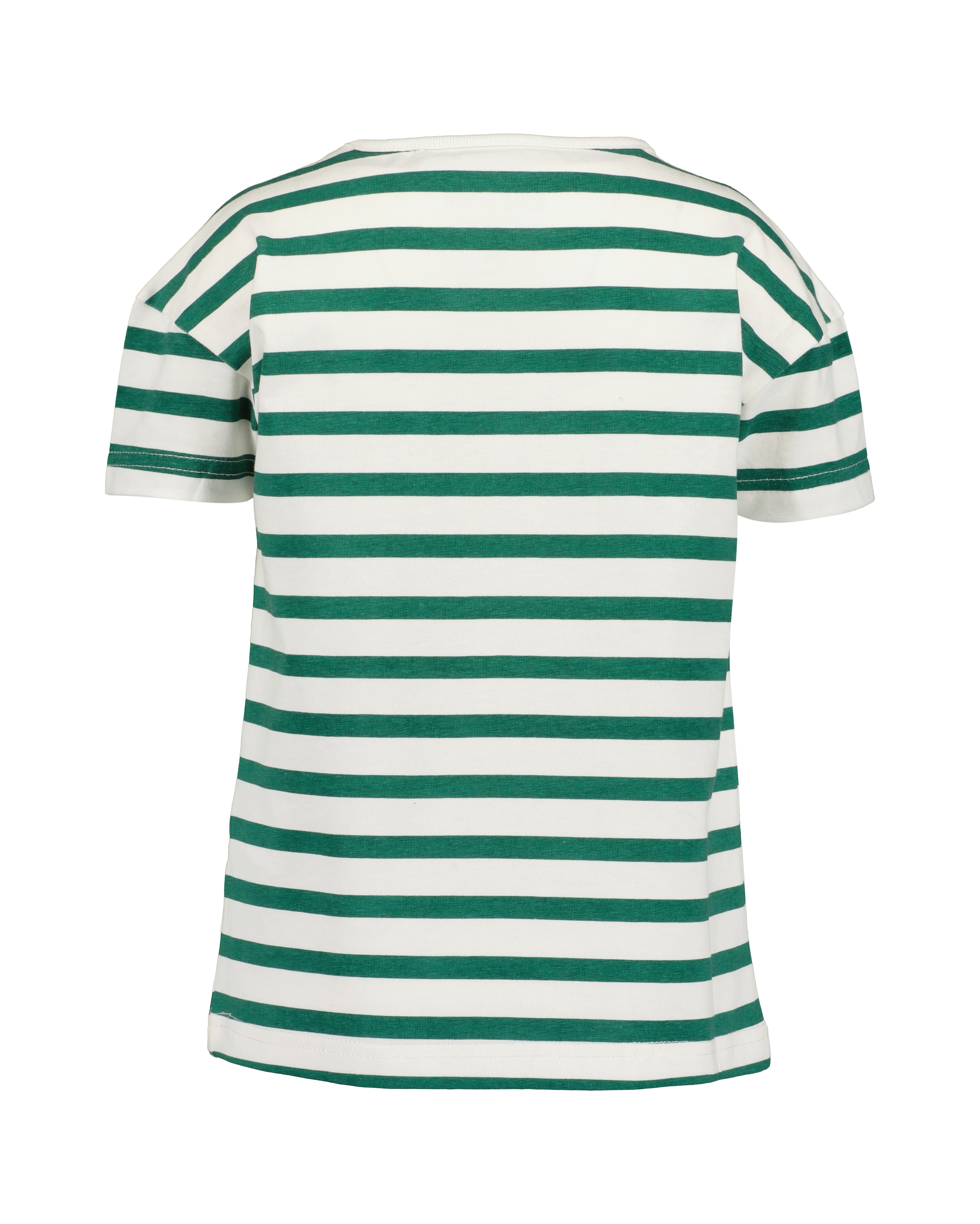 Blue Seven Kurzarmshirt, (Packung, 2 tlg.), uni und geringelt, mit tollen Folienprints