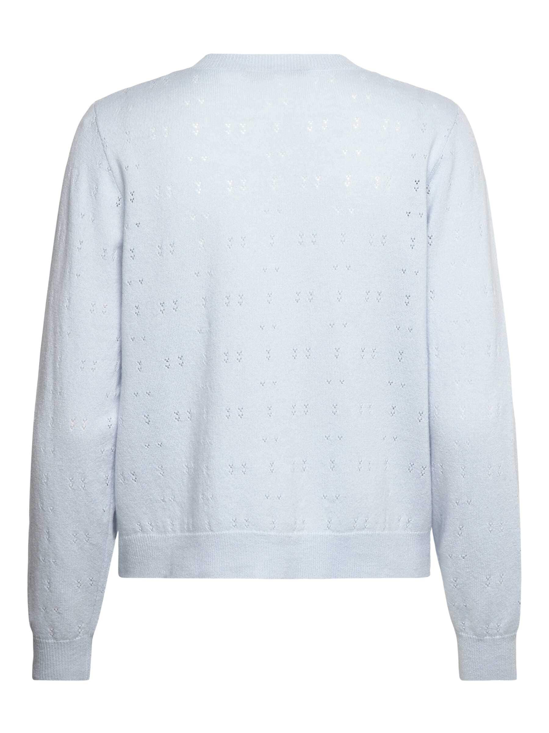 rosemunde Strickjacke »Laica Pointelle cardigan« mit Rundhalsausschnitt, wunderschönes Ajour-Strickmuster