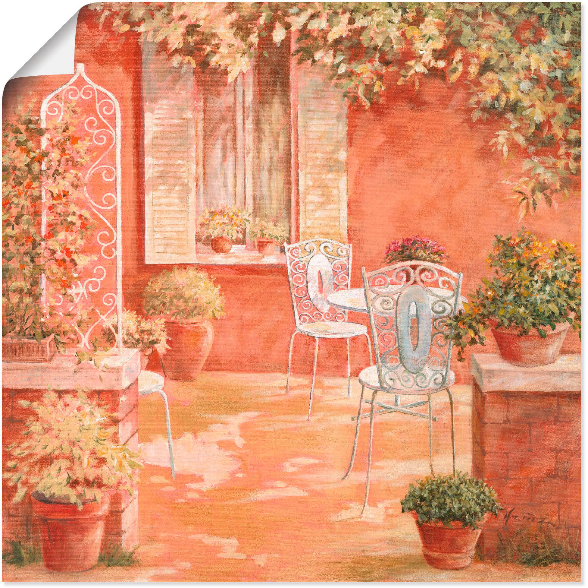 Image of Artland Wandbild »Garten«, Garten, (1 St.), in vielen Grössen & Produktarten - Alubild / Outdoorbild für den Aussenbereich, Leinwandbild, Poster, Wandaufkleber / Wandtattoo auch für Badezimmer geeignet bei Ackermann Versand Schweiz