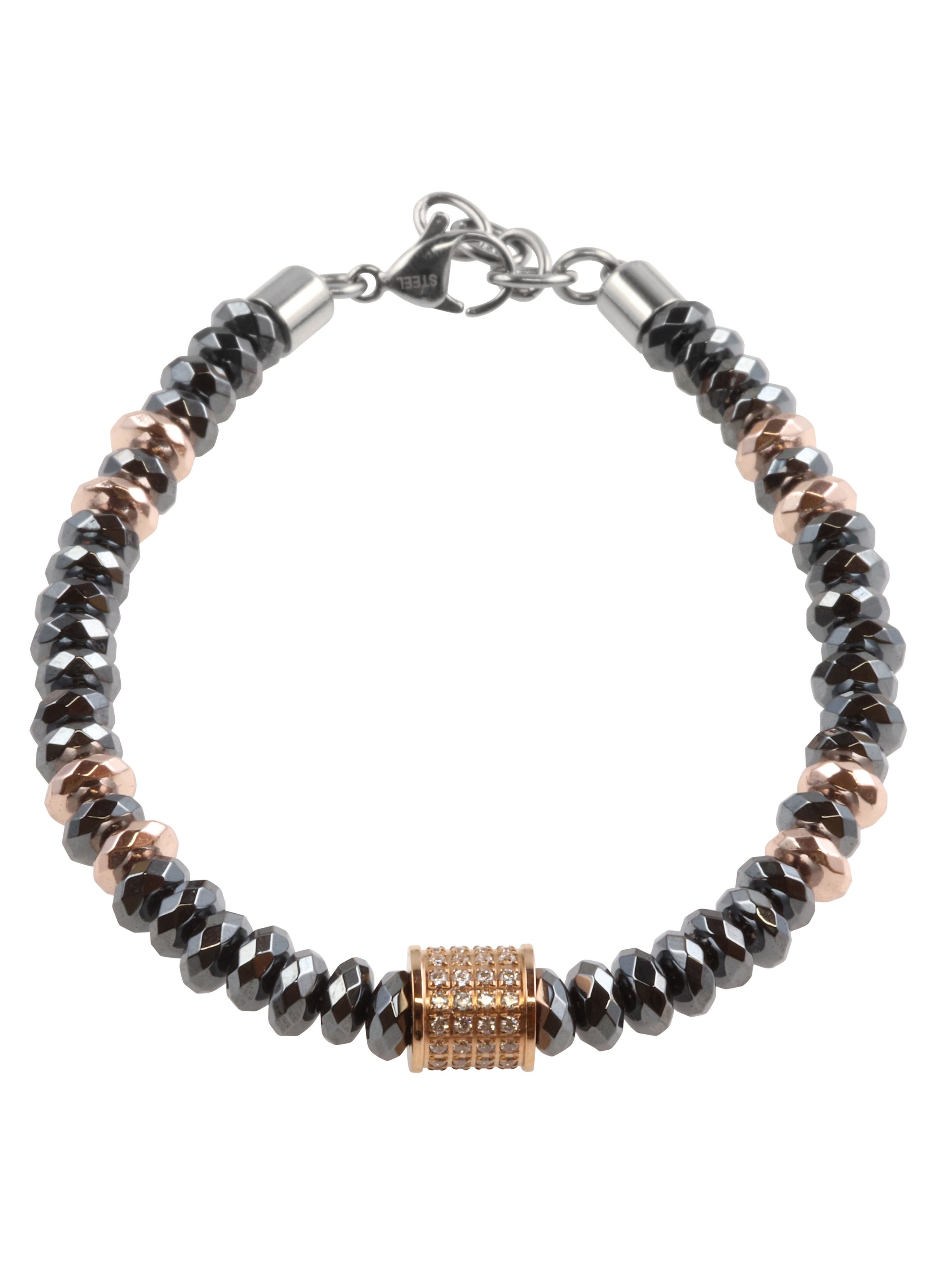 Image of Firetti Armband »Rondelle, facettiert, Glanz«, mit Zirkonia und Hämatit, Made in Germany bei Ackermann Versand Schweiz