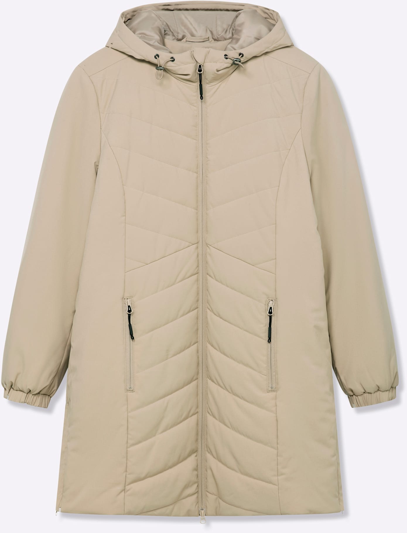 Sheego Veste matelassée mit Kapuze