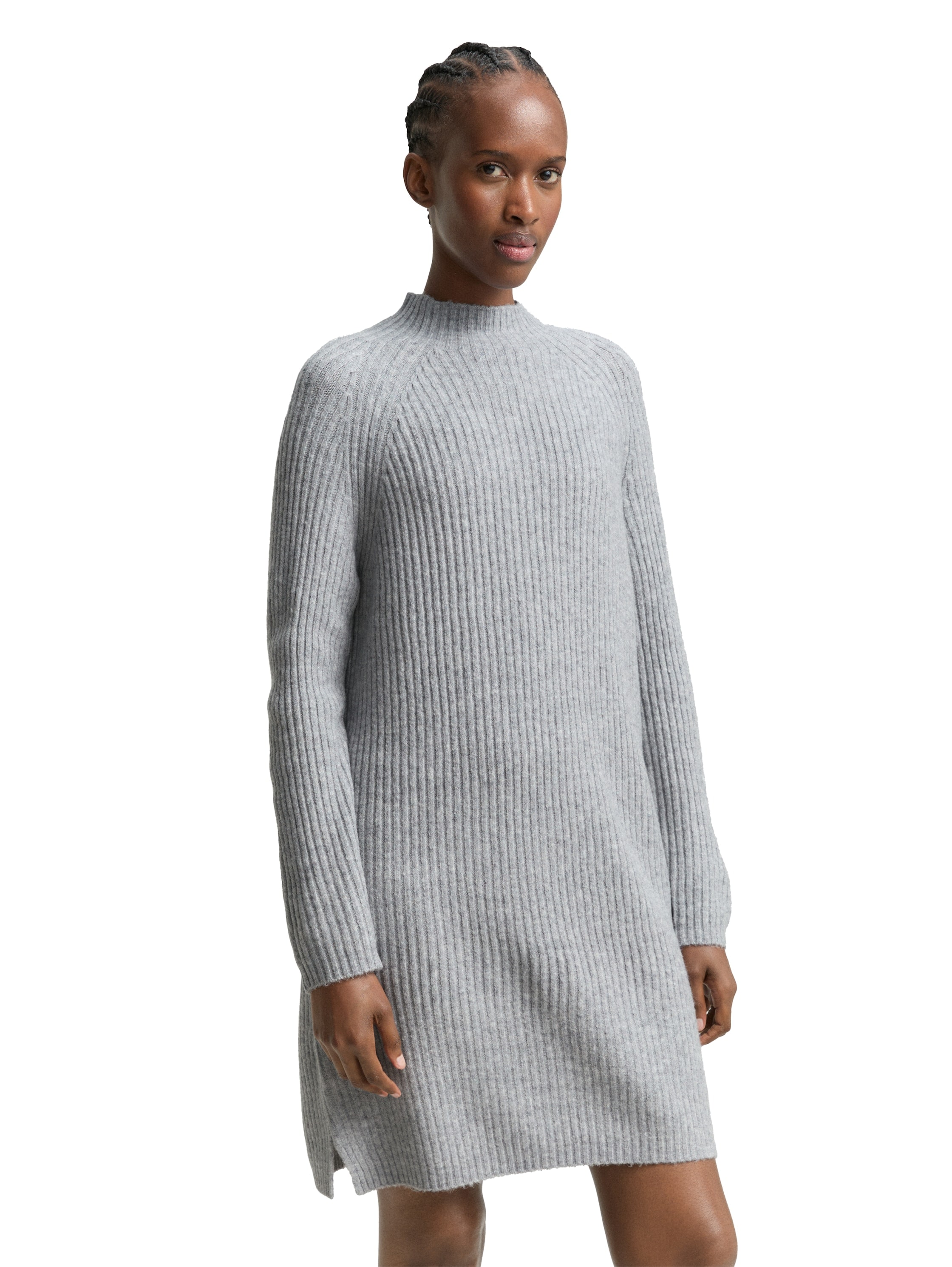 Image of TOM TAILOR Denim Strickkleid mit Stehkragen