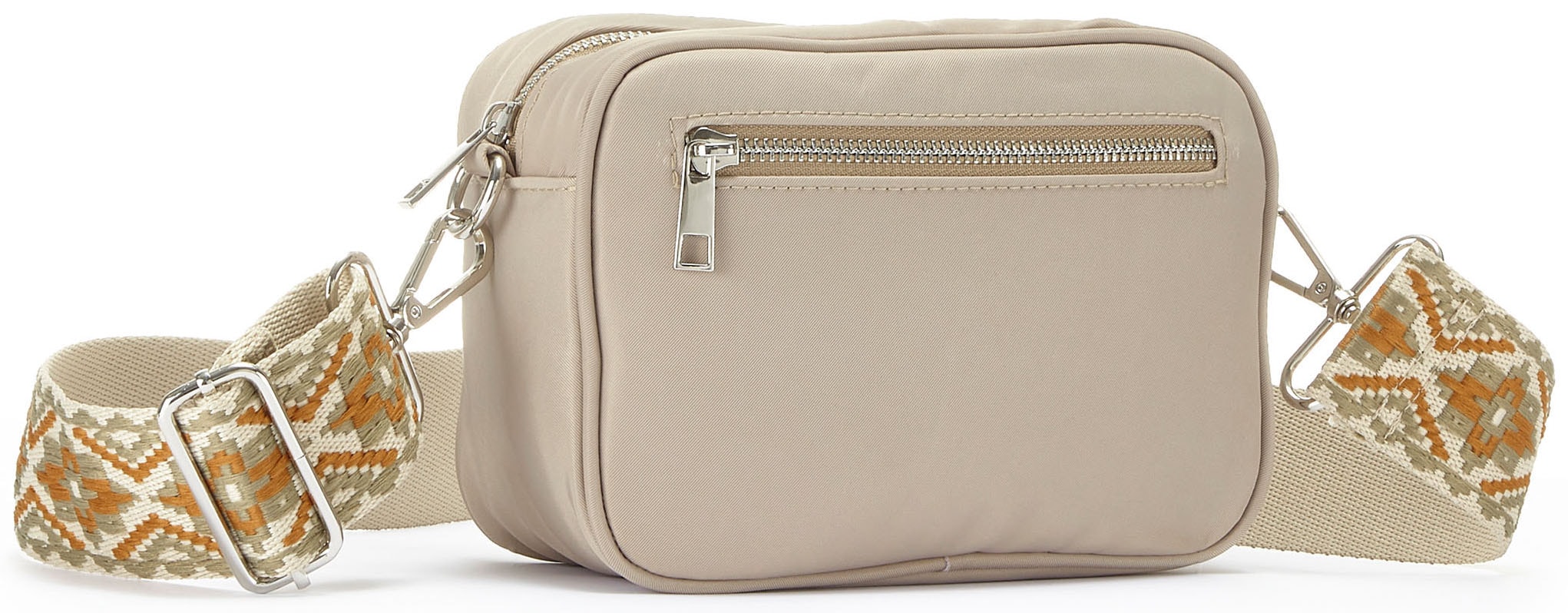 LASCANA Umhängetasche, Handtasche, Crossbody-Bag mit auswechselbaren Schulterriemen VEGAN