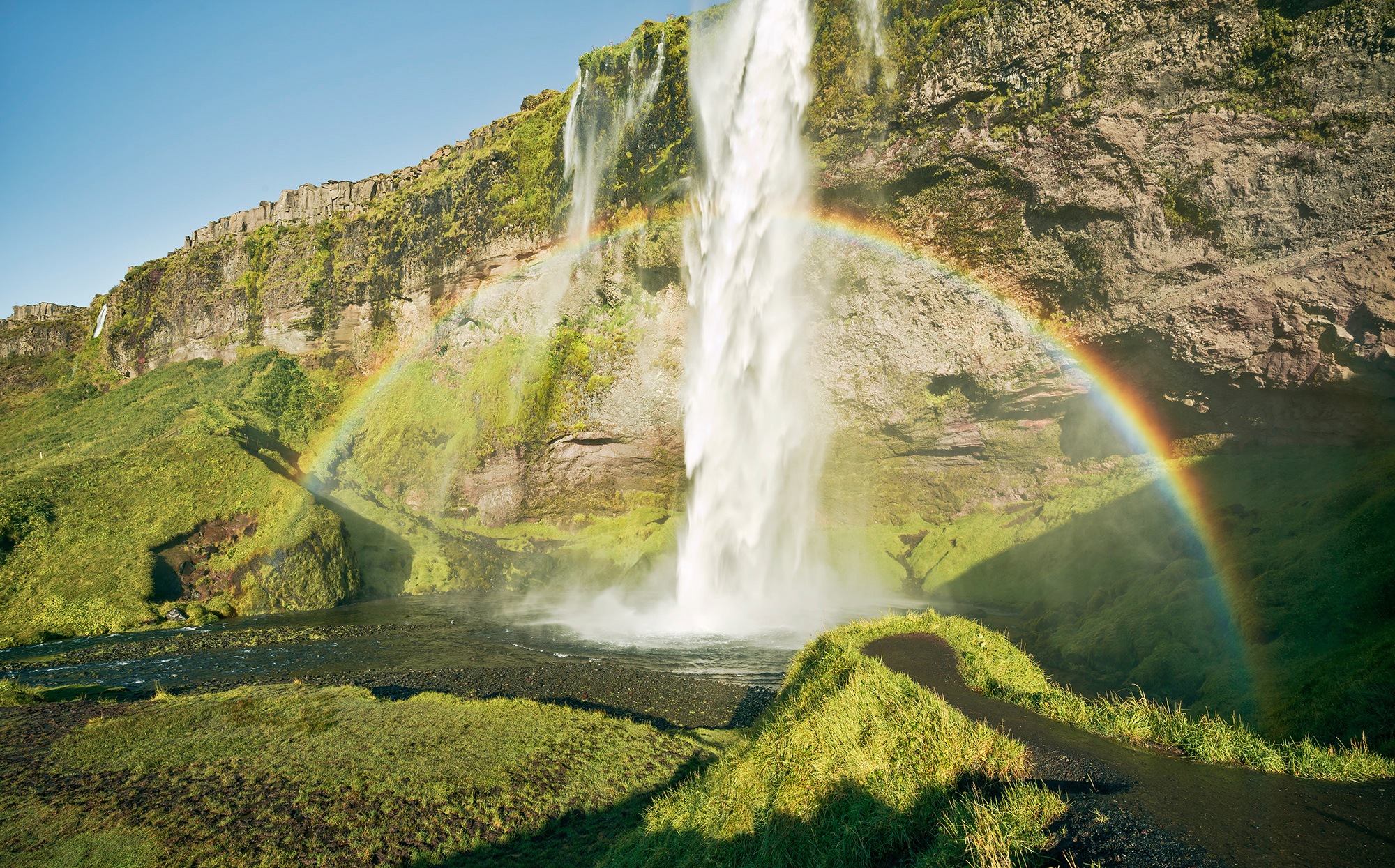 Image of Komar Vliestapete "Digitaldruck Vlies - Power of Iceland - Grösse 450 x 280 cm" bedruckt glatt Wohnzimmer, Schlafzimmer