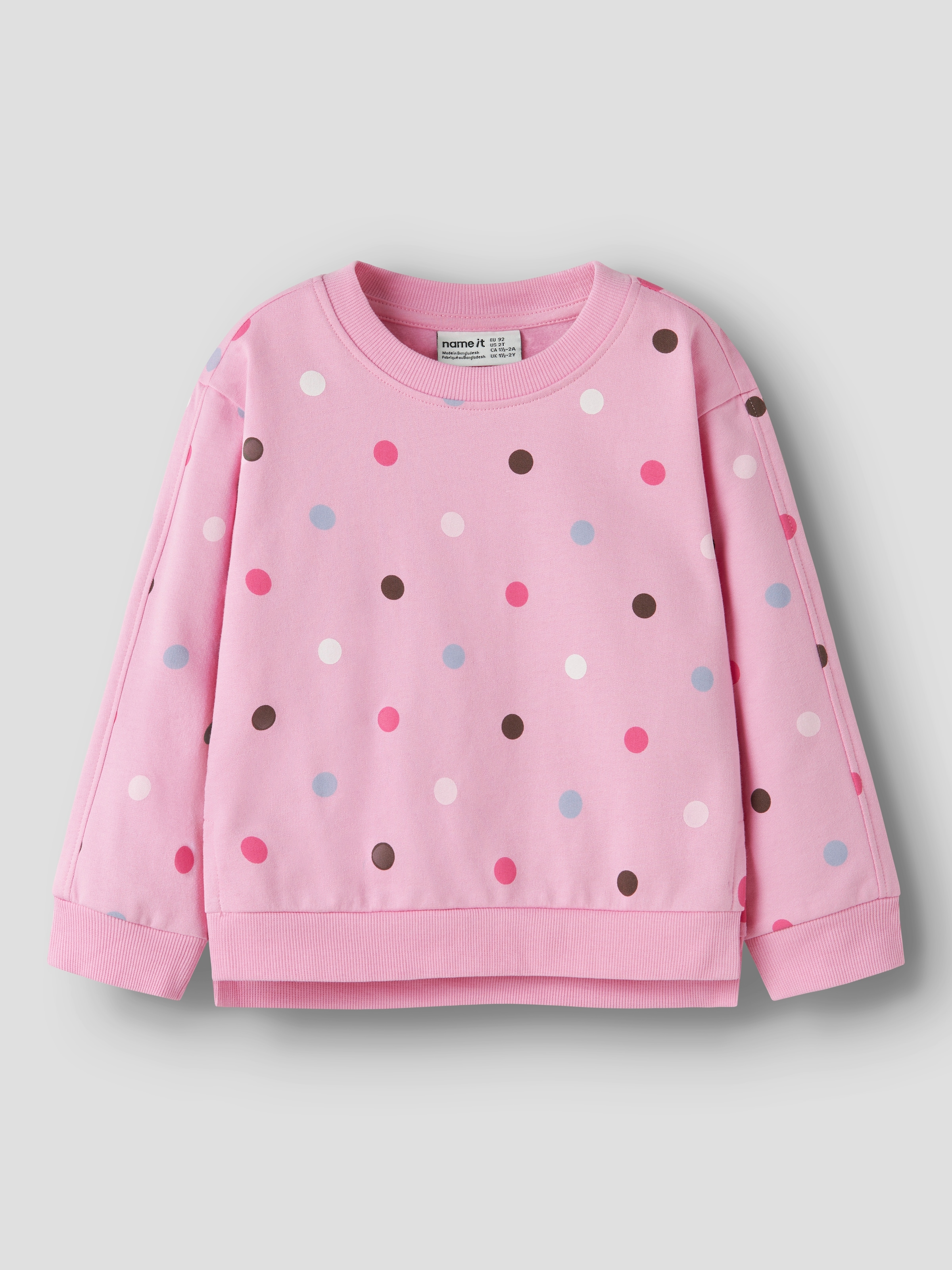 Image of Name It Sweatshirt "NMFNISALA LS NREG SWEAT BRU PB", Baumwolle