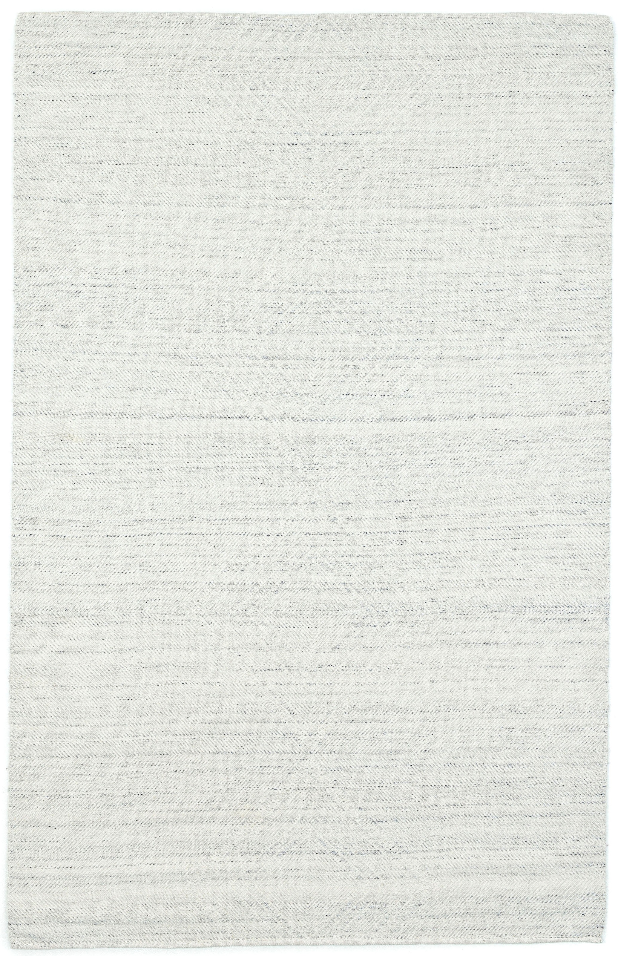 THEKO Tapis en laine »Molde - 14003« Rectangulaire 5 mm Höhe reine Wolle, handgewebt, Scandi, Rauten Muster, mit Fransen