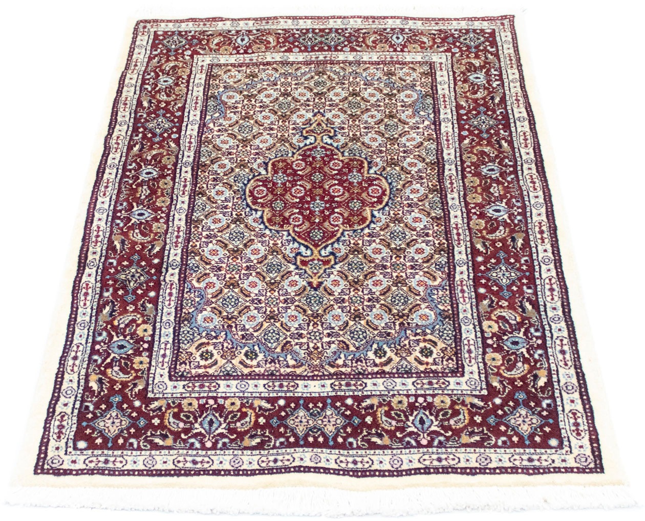 Image of morgenland Teppich »Moud Teppich handgeknüpft beige«, rechteckig, 10 mm Höhe bei Ackermann Versand Schweiz