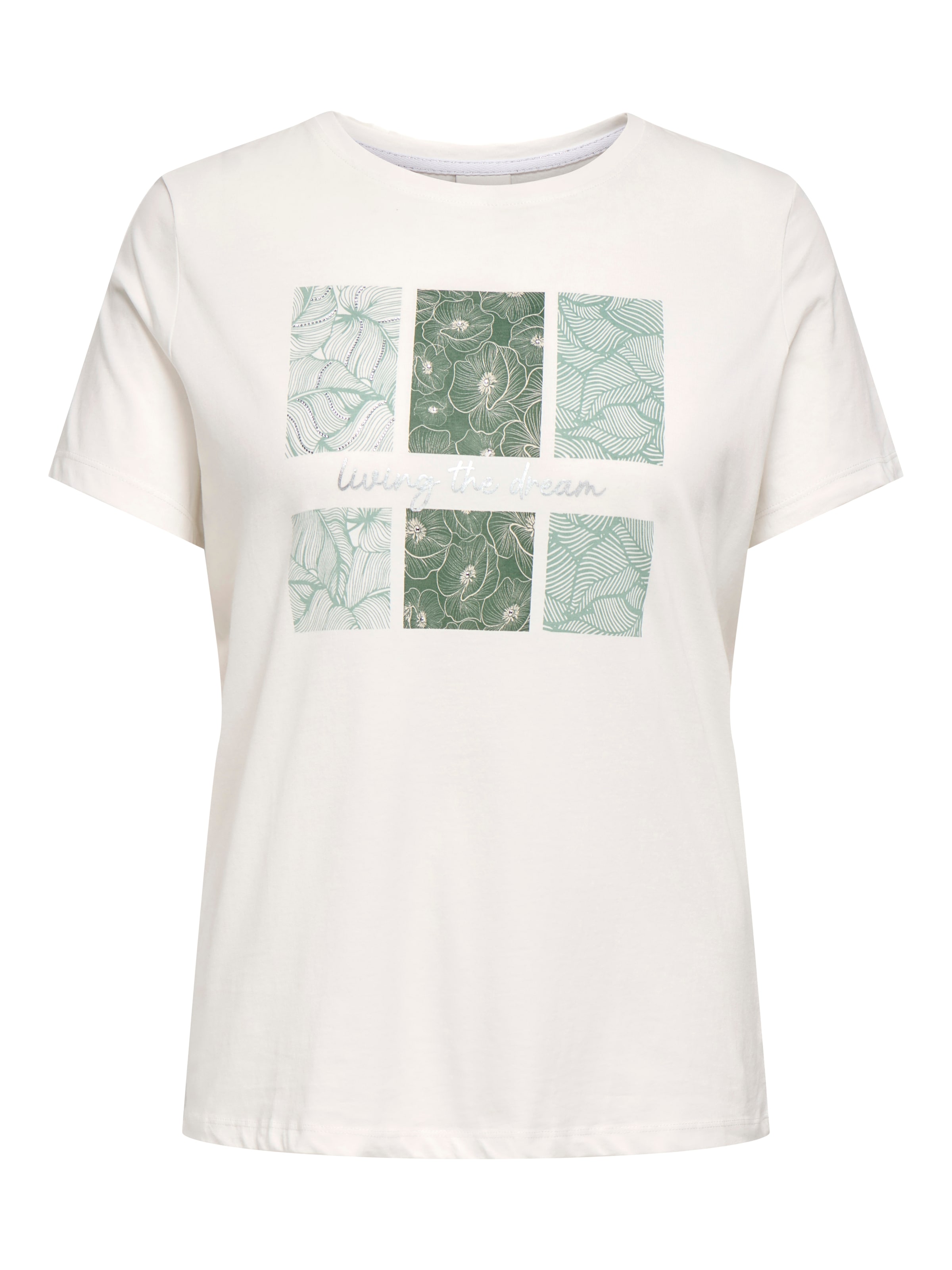 ONLY CARMAKOMA Kurzarmshirt »CARCRUZ LIFE SS O-NECK REG TEE JRS« Baumwolle, regular fit