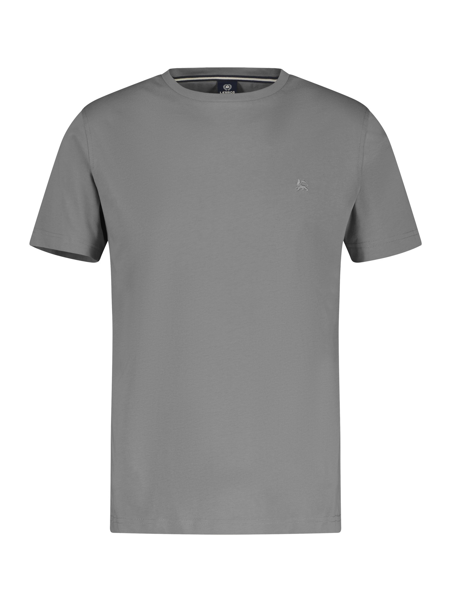 LERROS Rundhalsshirt, mit Logo Stickerei