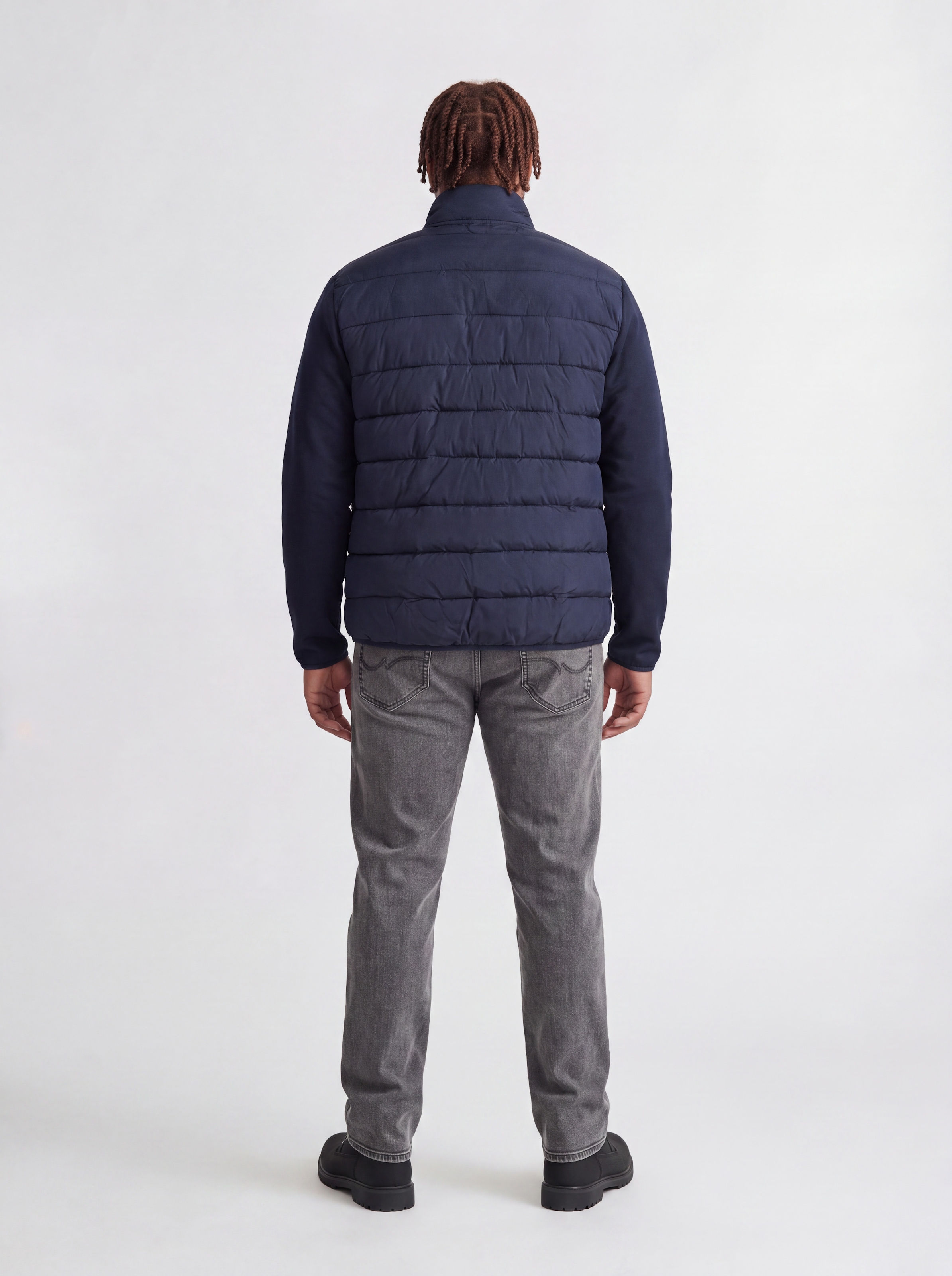 Jack & Jones PlusSize Veste matelassée »JJETATE HYBRID JACKET SN PLS« fibre synthétique, coupe régulière