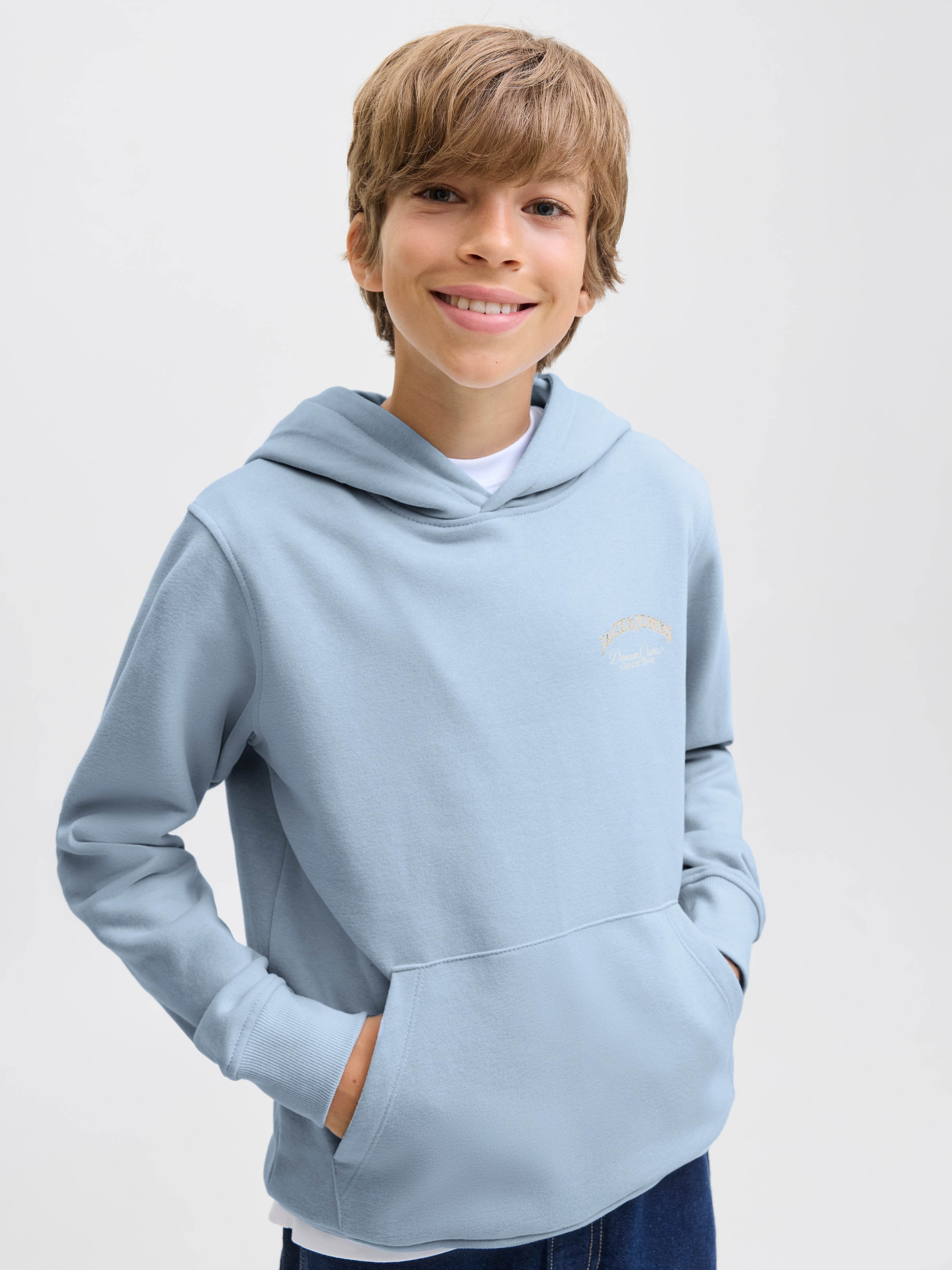 Jack & Jones Junior Kapuzensweatshirt »JJEBRANDES BACKP RELAXED SWEAT H SN JNR«