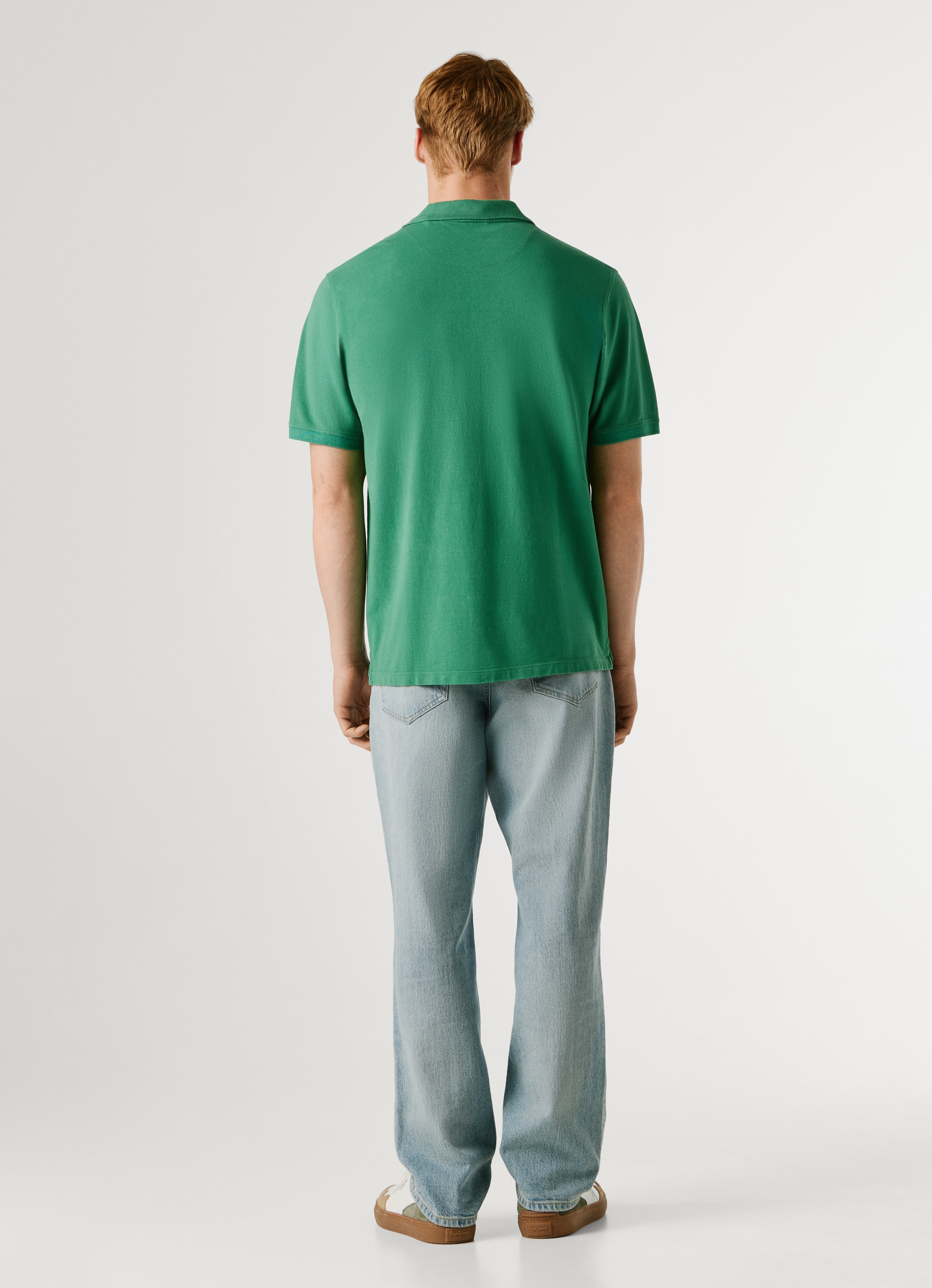 Pepe Jeans Polo »OSCAR« aus Baumwoll-Piqué, mit Logostickerei