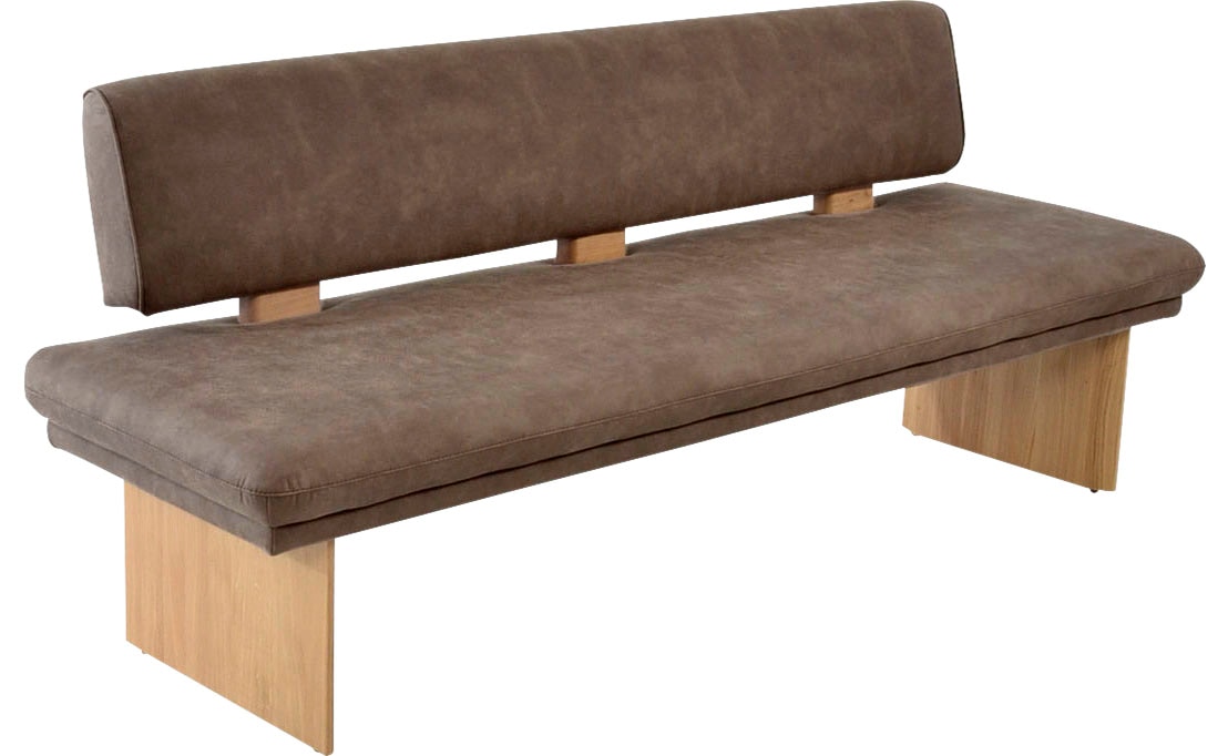 K+W Komfort & Wohnen Essbank »Longbeach Polsterbank« 1 Stk. tlg. Spitzkissenoptik im Sitz, wahlweise in der Breite 204cm oder 224cm