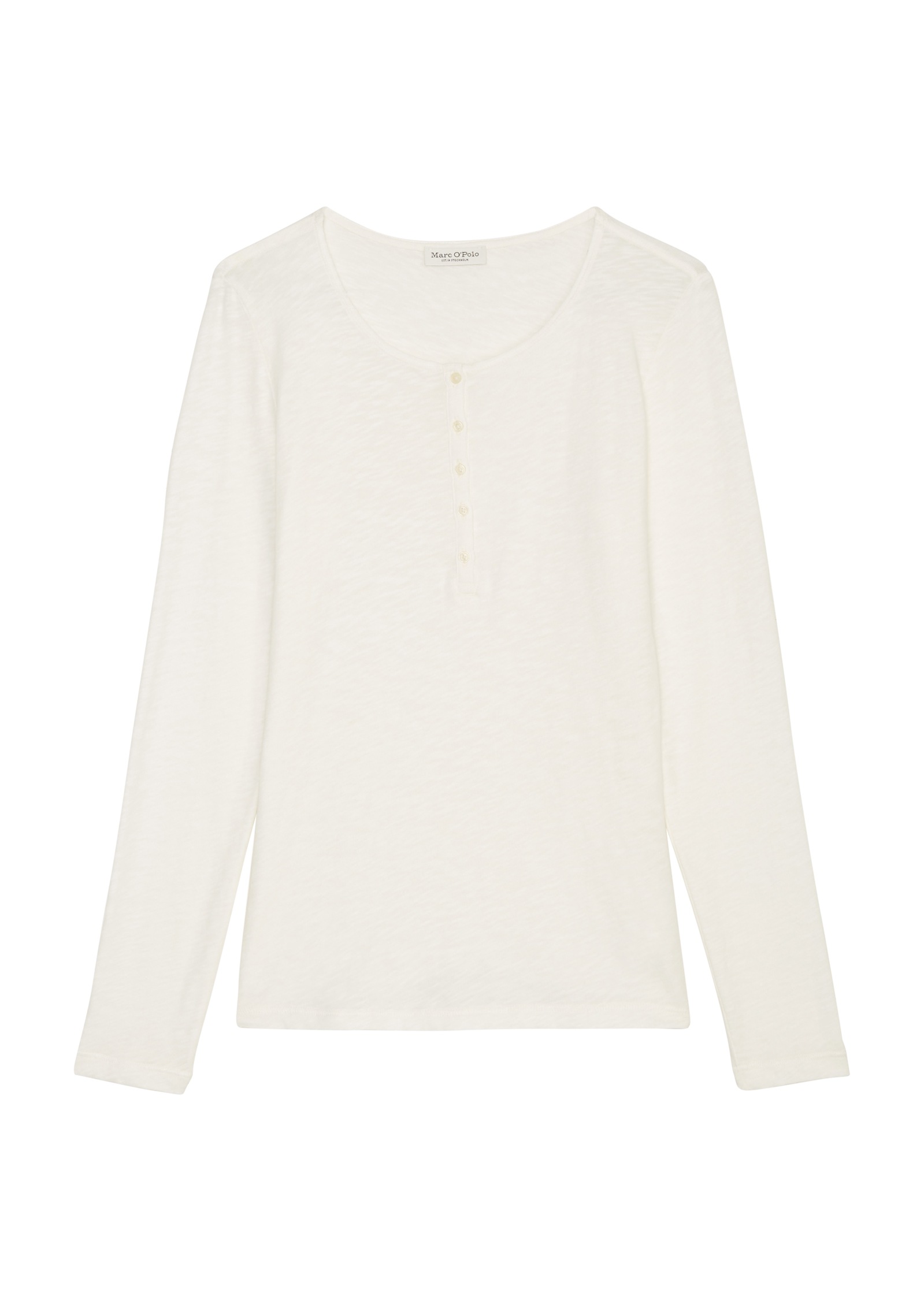 Marc O'Polo Henleyshirt »henley«, mit grossem Rundhals, kleine Knopfleiste