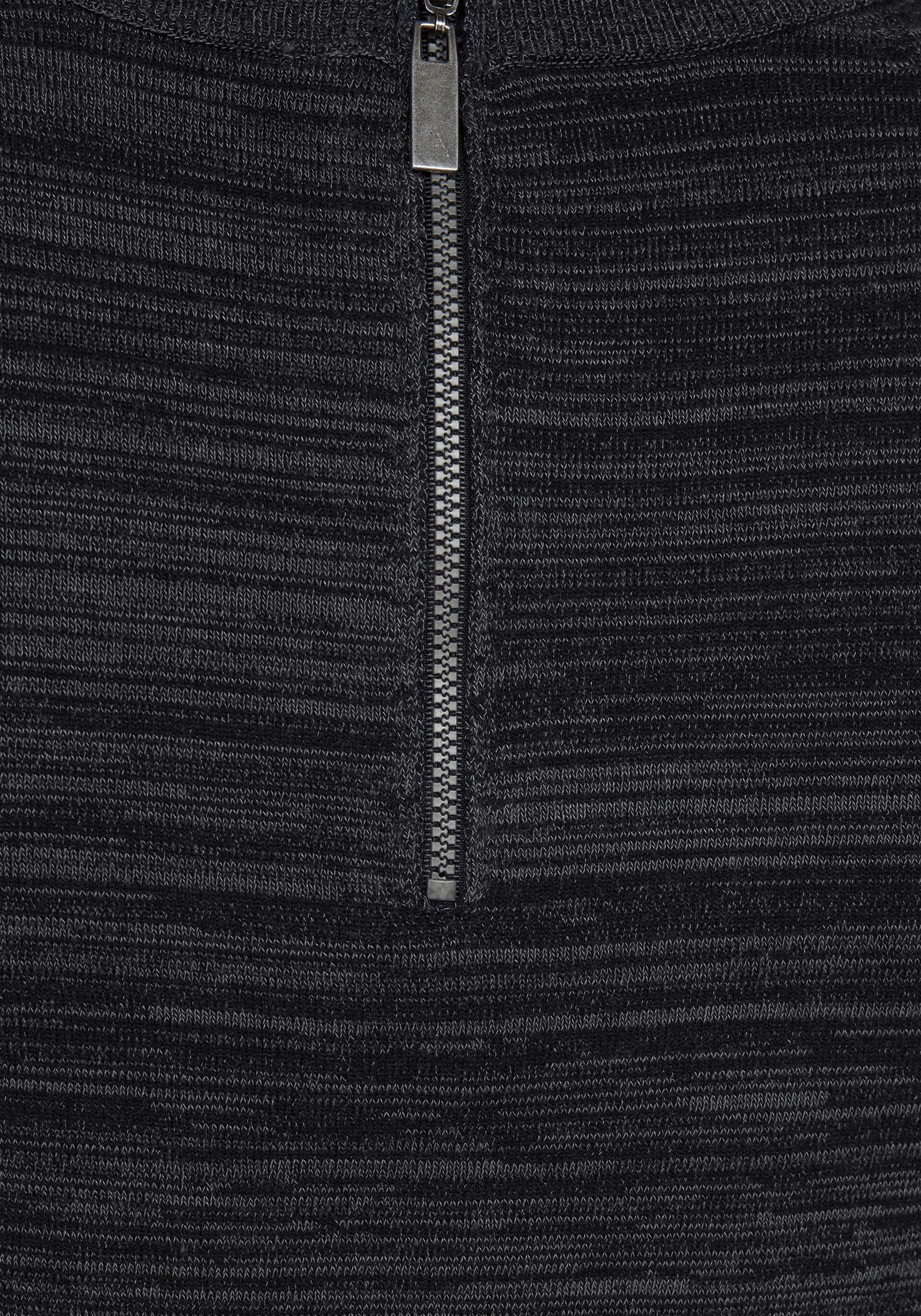 Aniston CASUAL Strickkleid, mit Reissverschluss