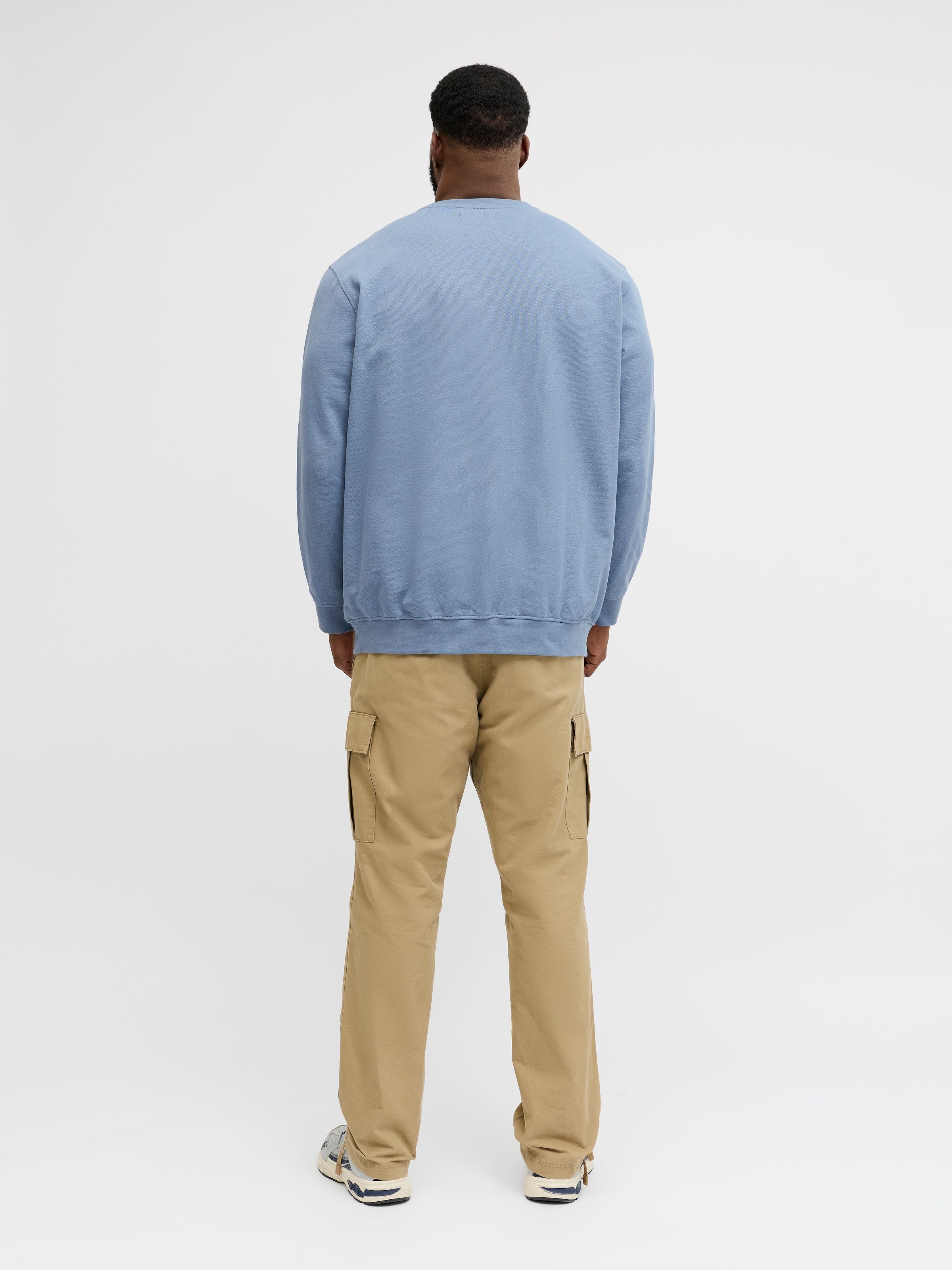 Jack & Jones PlusSize Sweat-shirt »JJEARCHIVE GRAPHIC SWEAT CN NOOS PLS«, mélange coton, coupe décontractée
