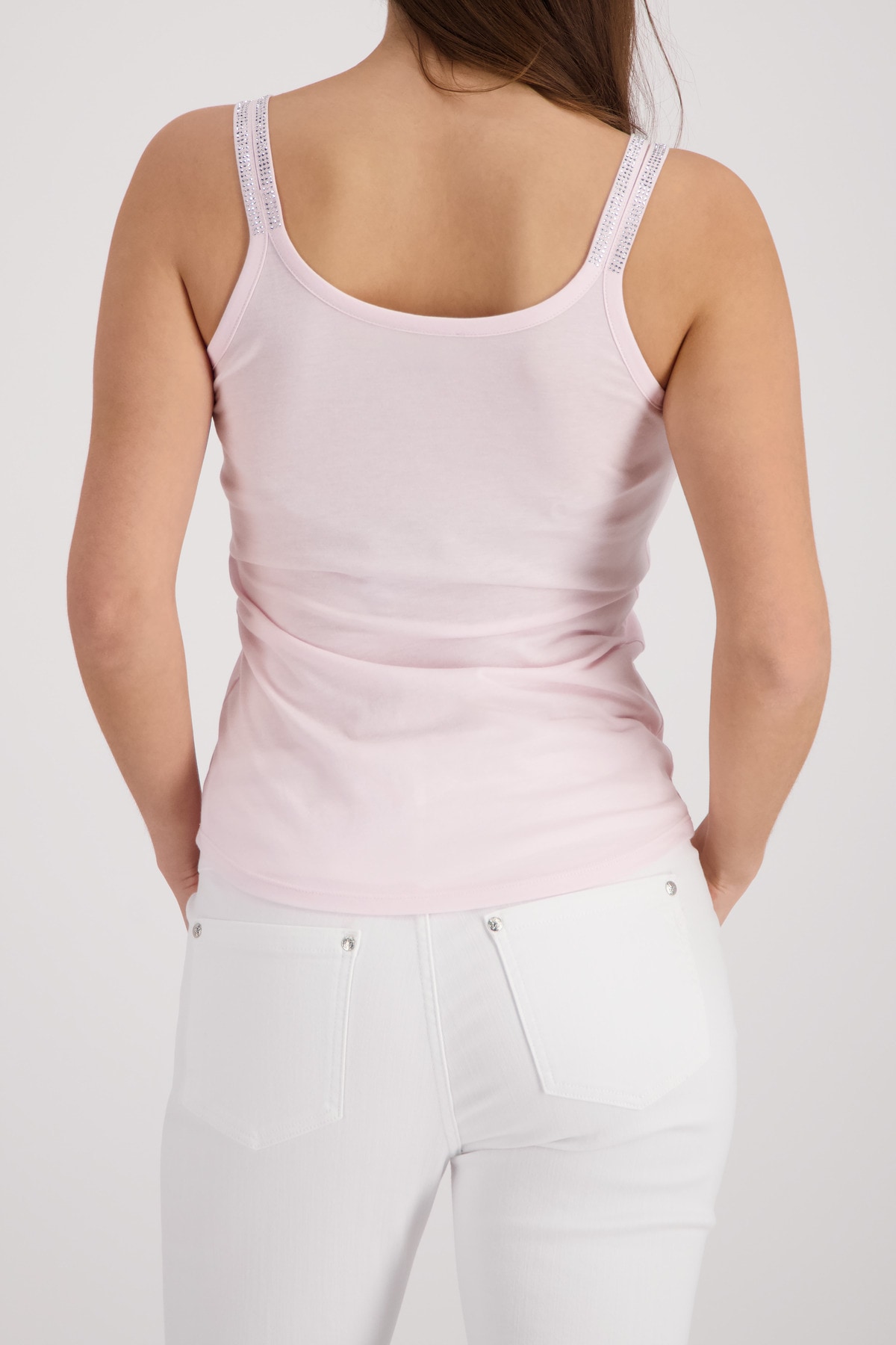 Monari Trägertop Regular fit mit Pailletten-Trägern