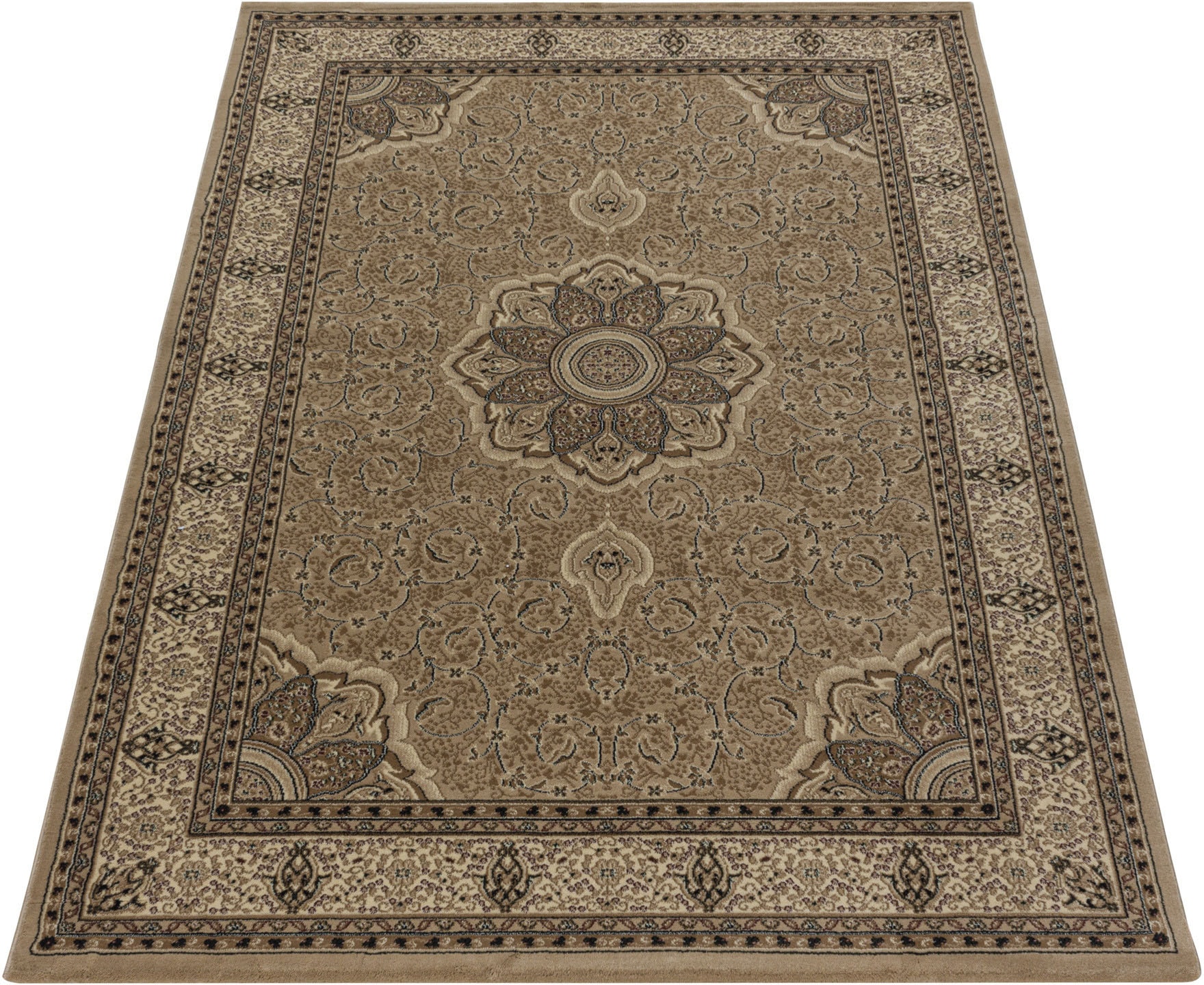Ayyildiz Teppiche Teppich »KASHMIR 2601«, rechteckig, 10 mm Höhe, Orient Optik, pflegeleicht, robuster Kurzflor, Wohnzimmer