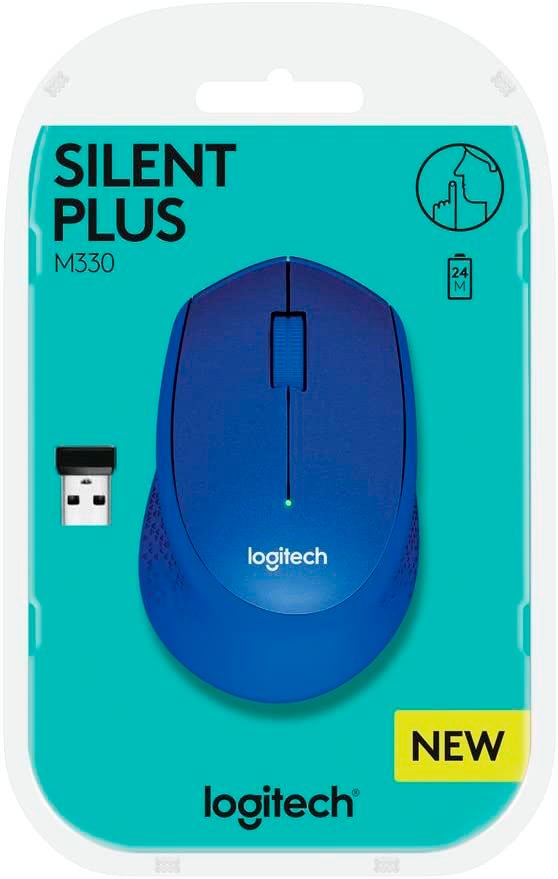 Logitech Maus »M330 Silent Plus Black«