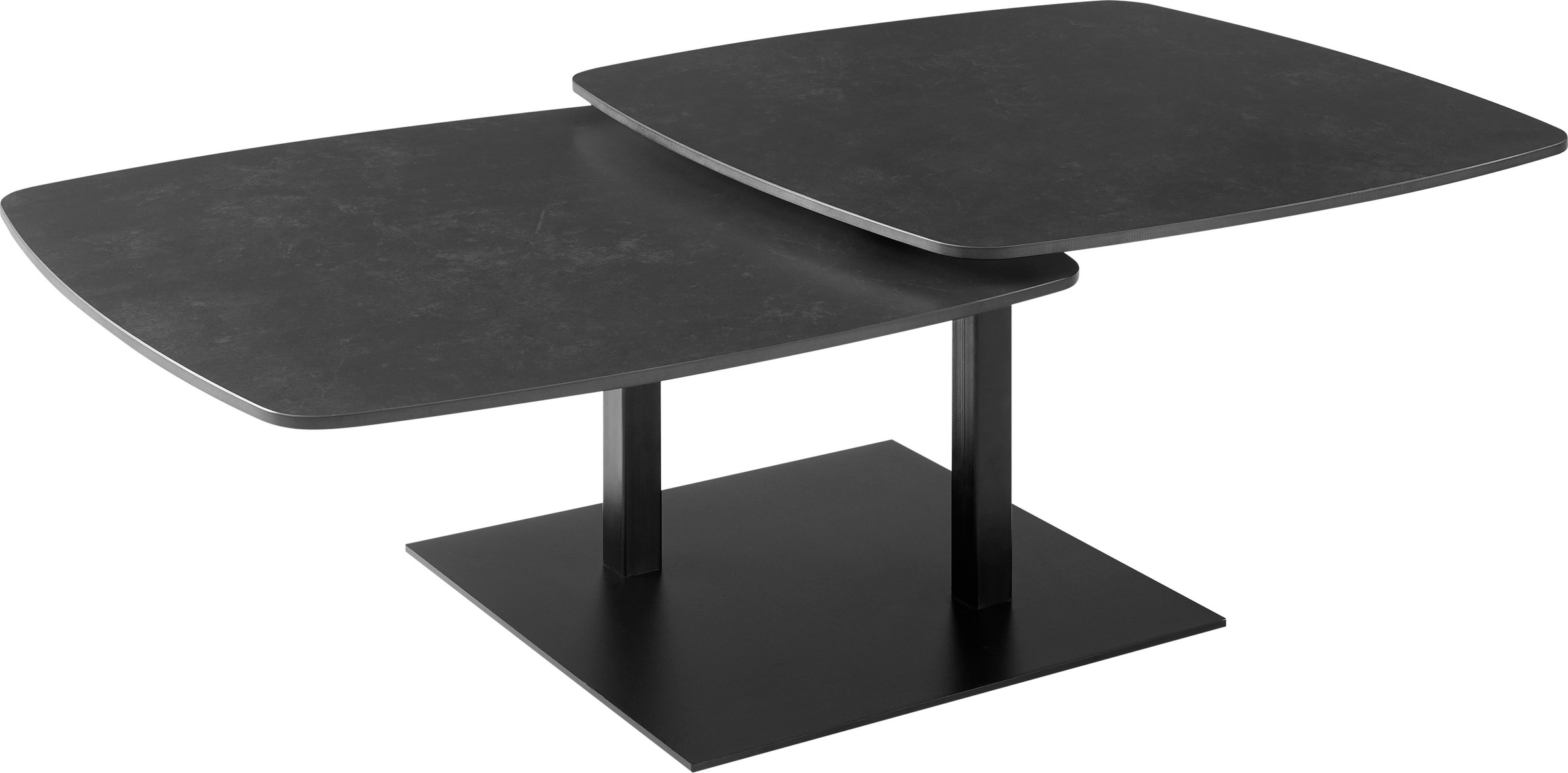 Image of GOODproduct Couchtisch "Orsini" mit verschiebbarer Tischplatte in Steinoptik, robustem Metallgestell