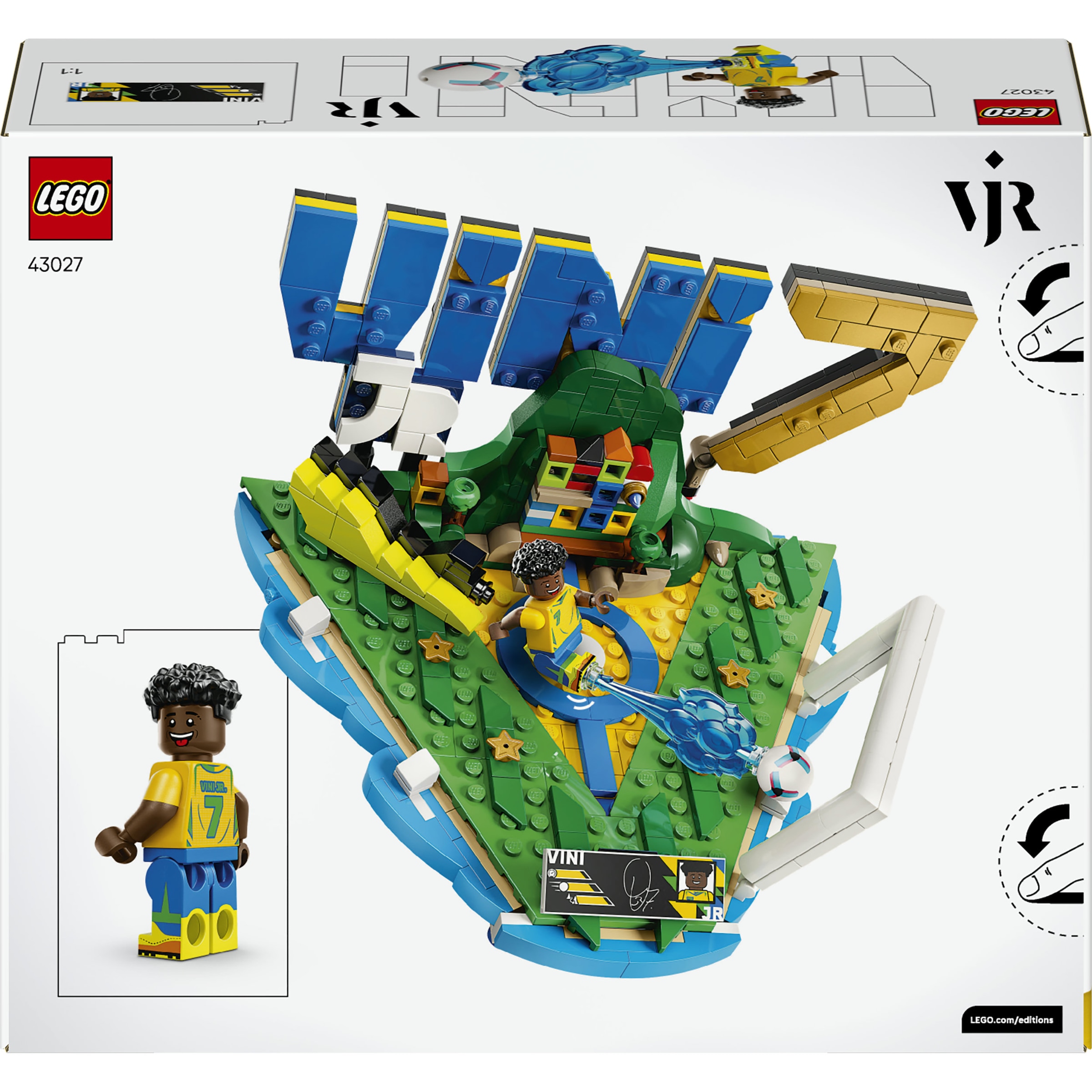 LEGO® Konstruktionsspielsteine »Vini Jr. – Fussball-Highlights (43027), LEGO Editions Football«