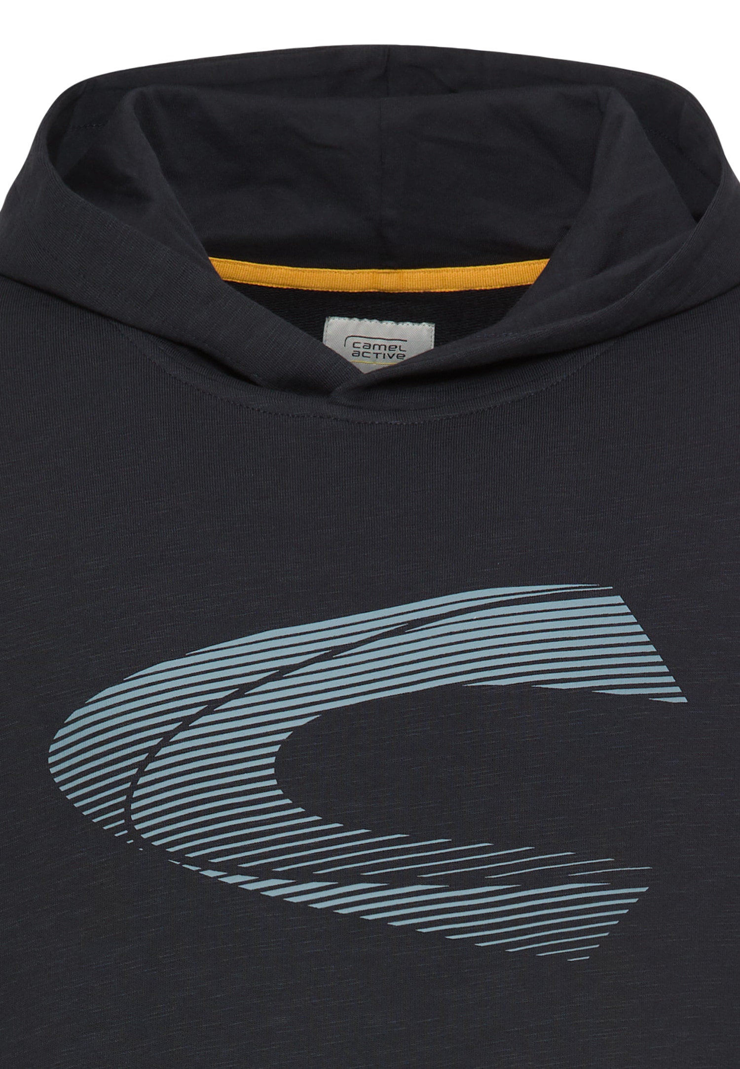 camel active Kapuzensweatshirt , mit Kapuze, Logo-Print, Baumwolle
