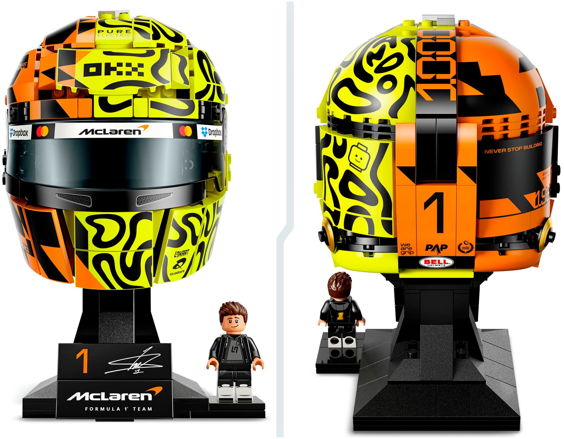 LEGO® Konstruktionsspielsteine »McLaren Mastercard F1® Team Lando Norris’ Helm (43023)« LEGO Editions Formular 1