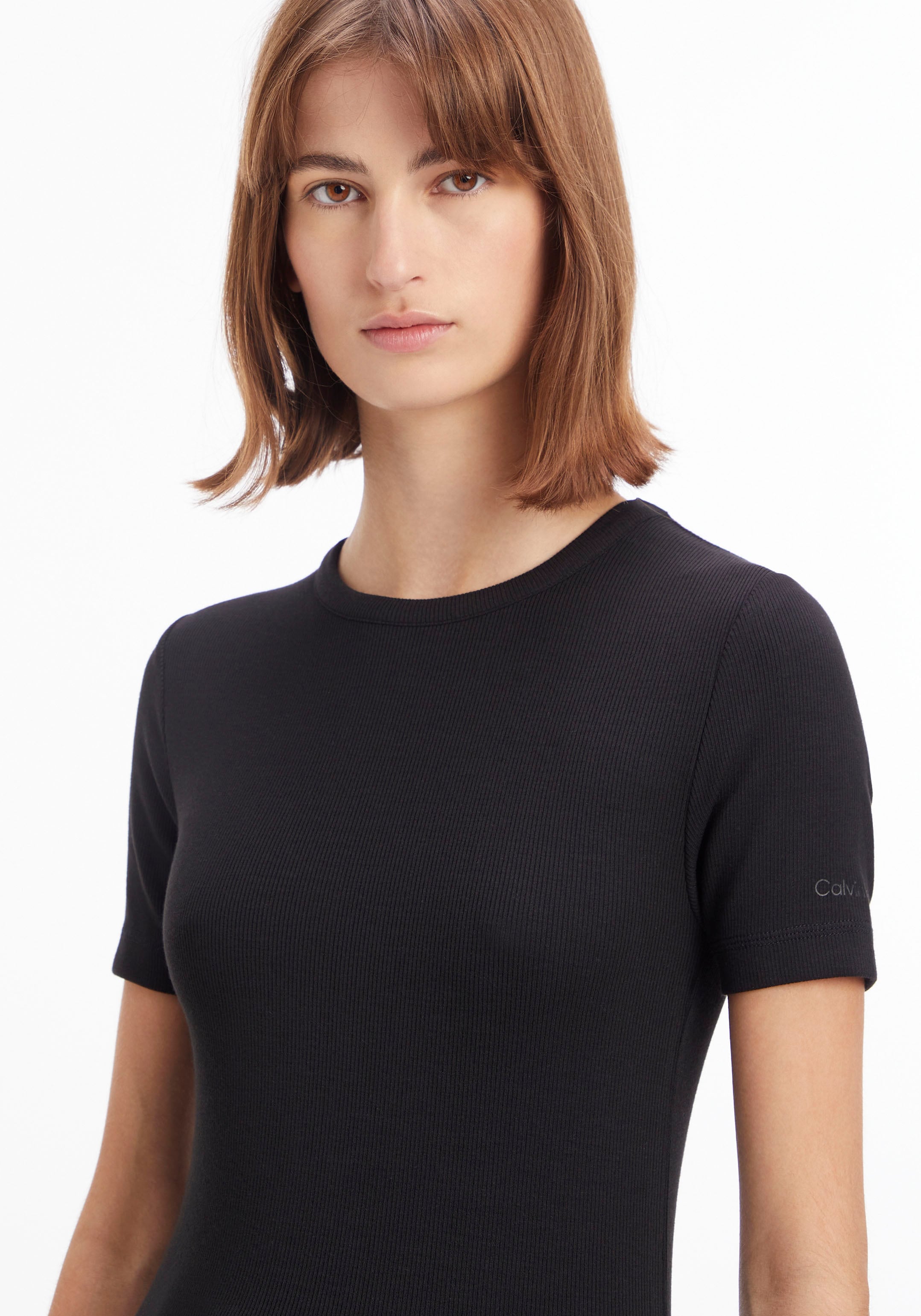 Calvin Klein Rundhalsshirt, mit Rundhalsausschnitt