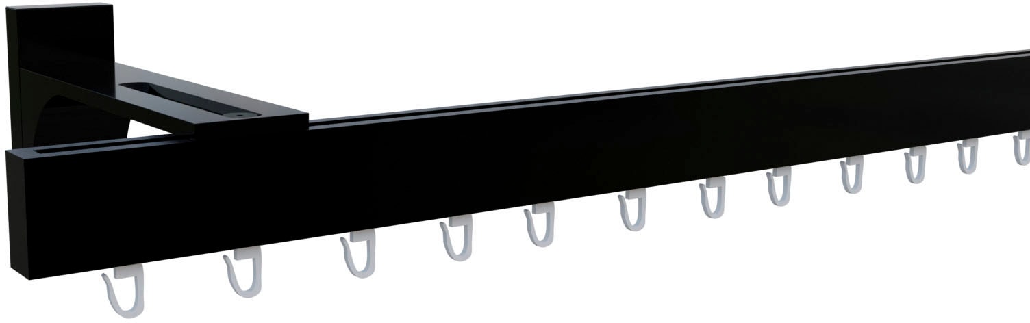 indeko Tringle à rideaux »Bern« 1 course-läufig Wunschmasslänge Innenlauf Komplett-Set inkl. Gleitern und Montagematerial