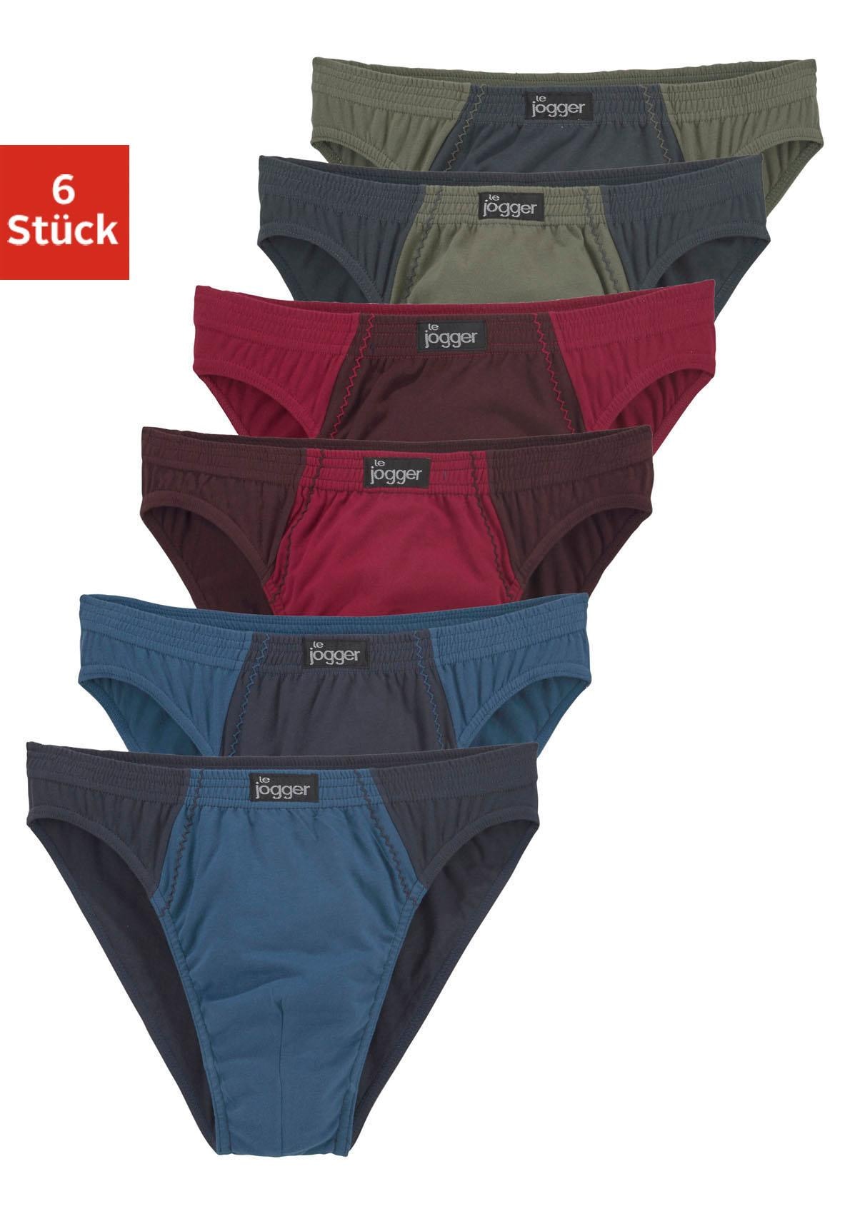 Image of le jogger Slip Packung, 6 Stk. schöner Basic in schönen Farbkombinationen