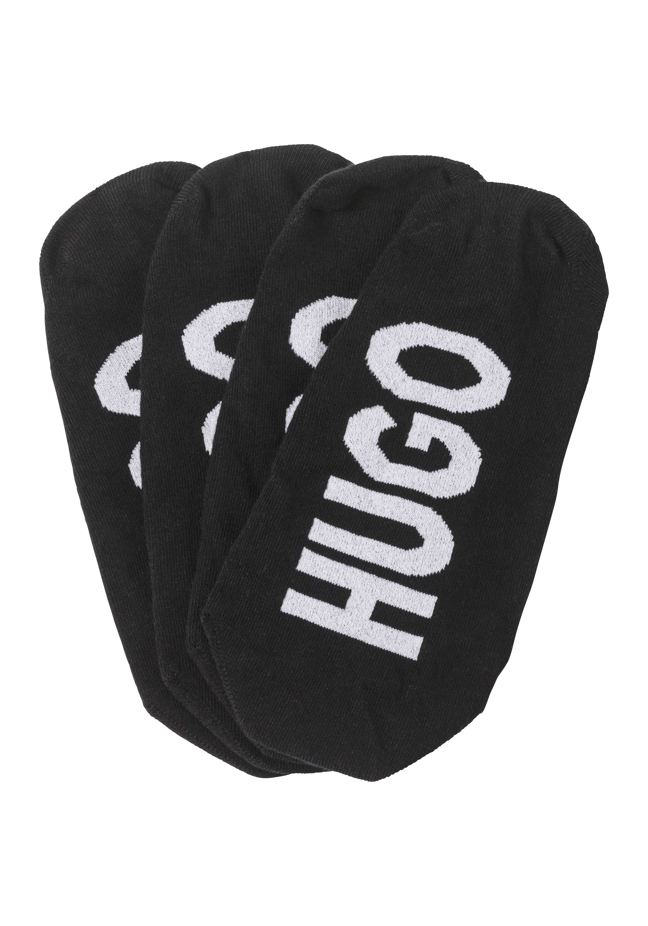 HUGO Underwear Sneakersocken »2P INVISIBLE W«, (Packung, 2 Paar, 2er), mit Hugo Logoschriftzug unter der Sohle