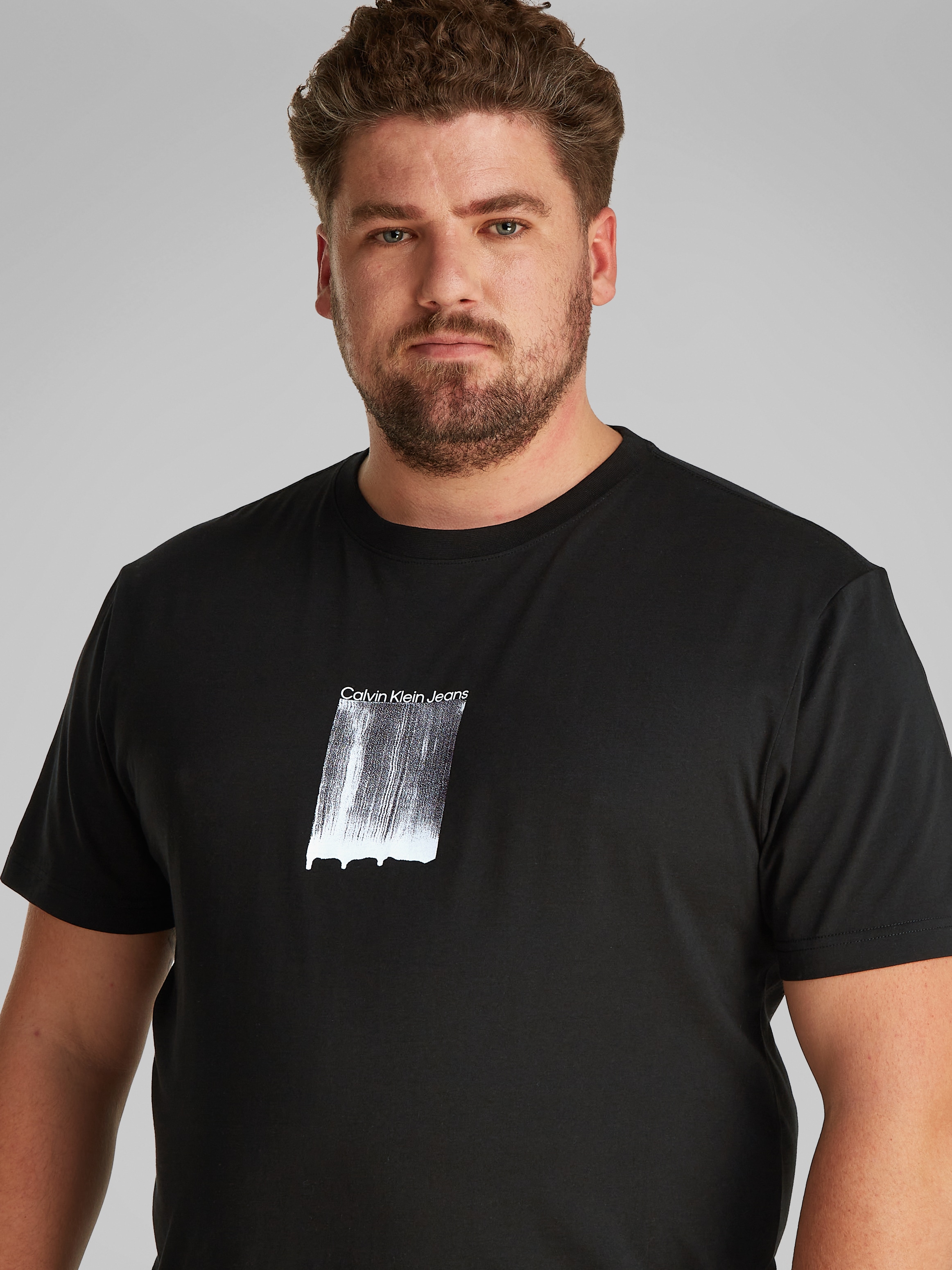 Calvin Klein Jeans Plus T-Shirt »PLUS BRUSH STROKE GRAPHIC TEE«, in grossen Grössen
