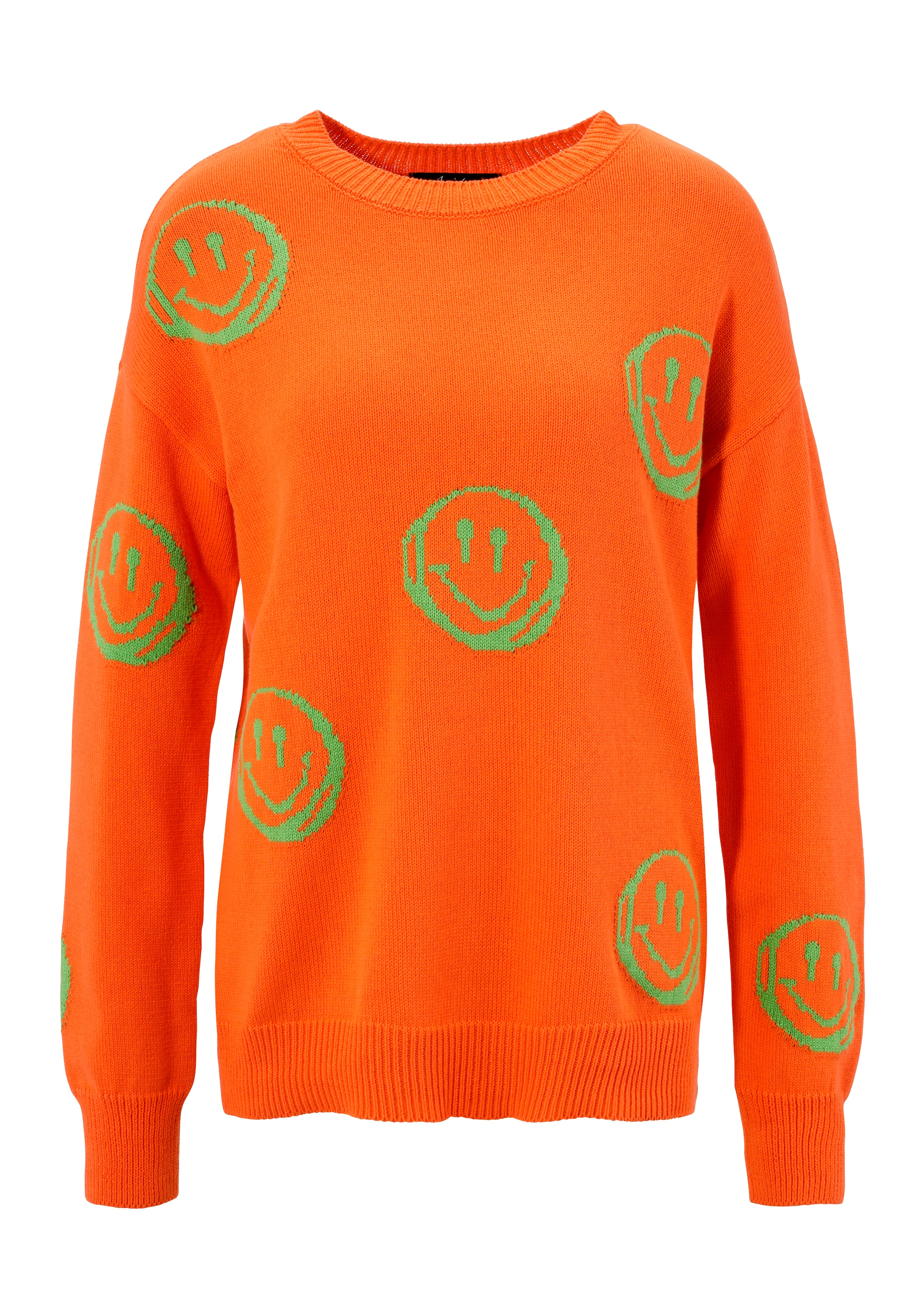 Aniston CASUAL Strickpullover, mit eingestrickten Smileys - NEUE KOLLEKTION