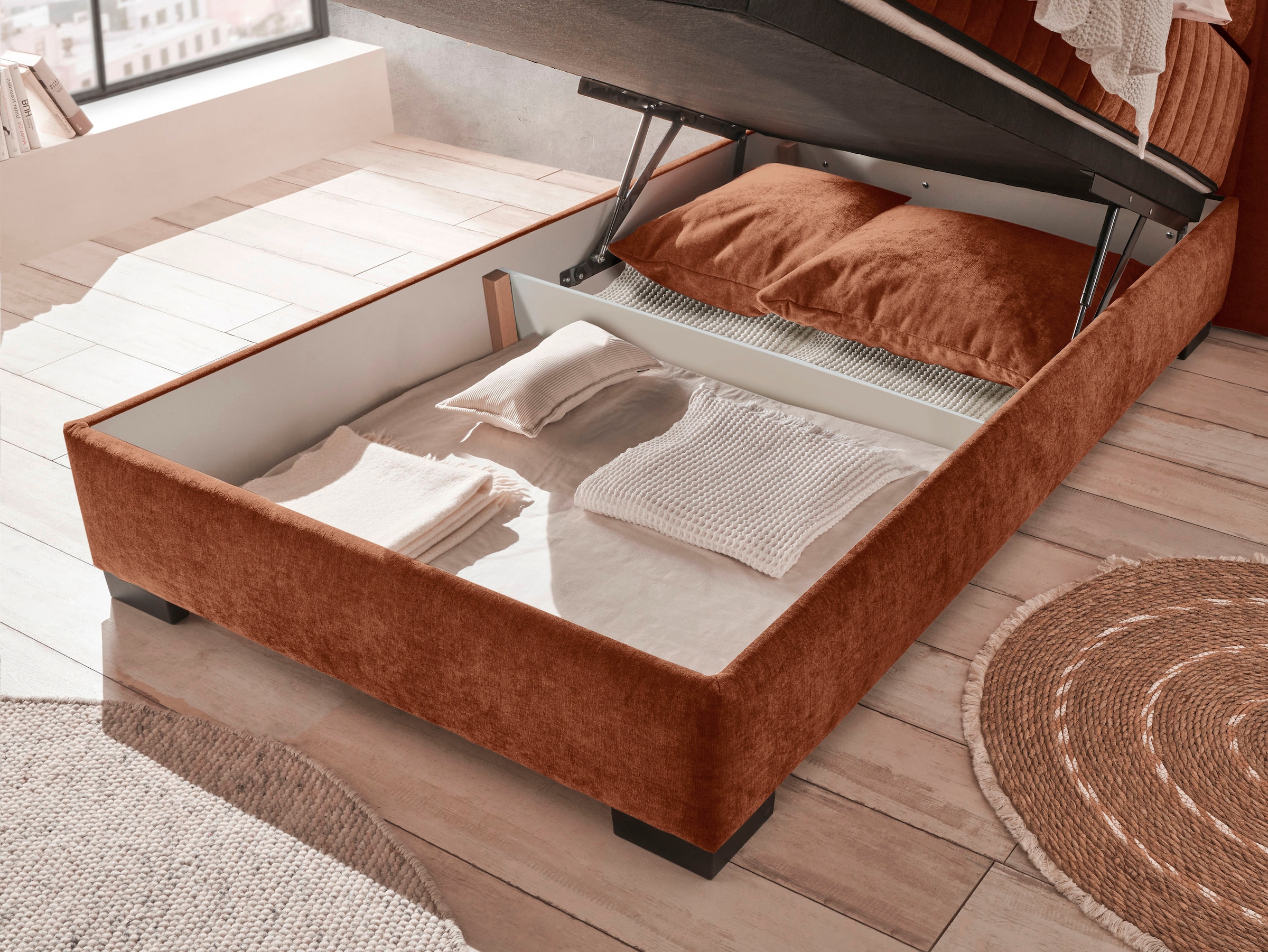 ED EXCITING DESIGN Lit de boxe »Nagol« mit Bettkasten, mit Wendematratze, erhältlich in verschiedenen Breiten