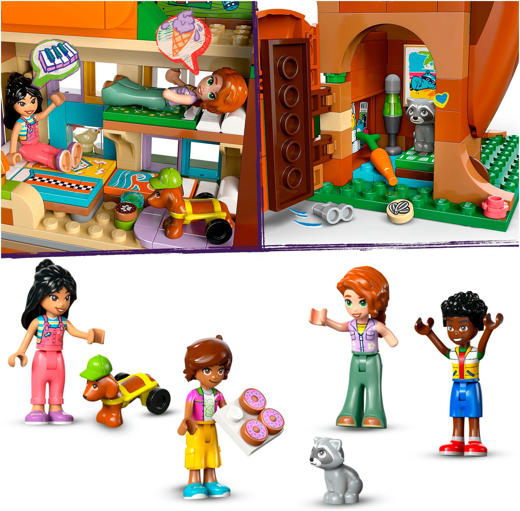 LEGO® Konstruktionsspielsteine »Baumhaus (42652), LEGO Friends« Made in Europe