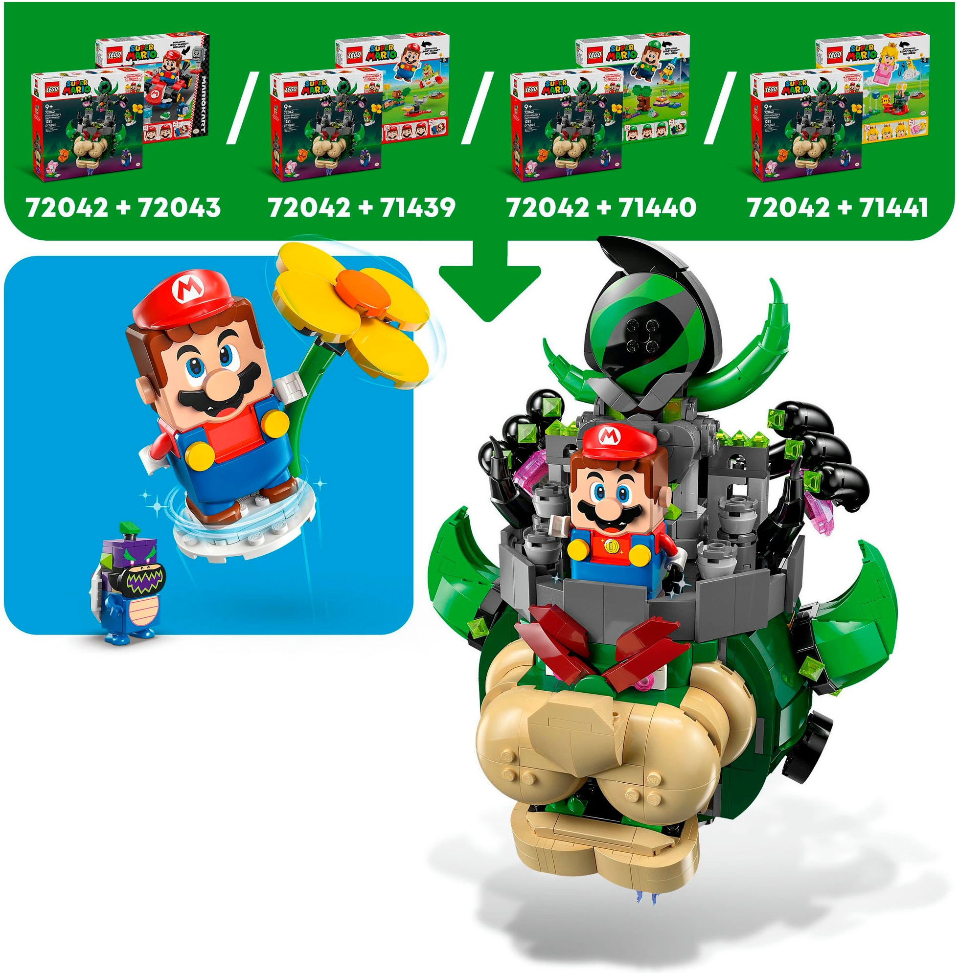 LEGO® Pions de construction »Prinz Florian & Schloss-Bowser (72042), LEGO Super Mario« Made in Europe