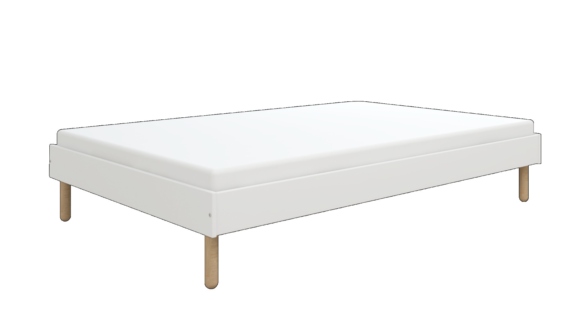 Home affaire Bett »Dagmar, Bettgestell, teilMDF, minimalistisches Design«, Breite 140 cm, inklusive feste Latten aus massiver Kiefer