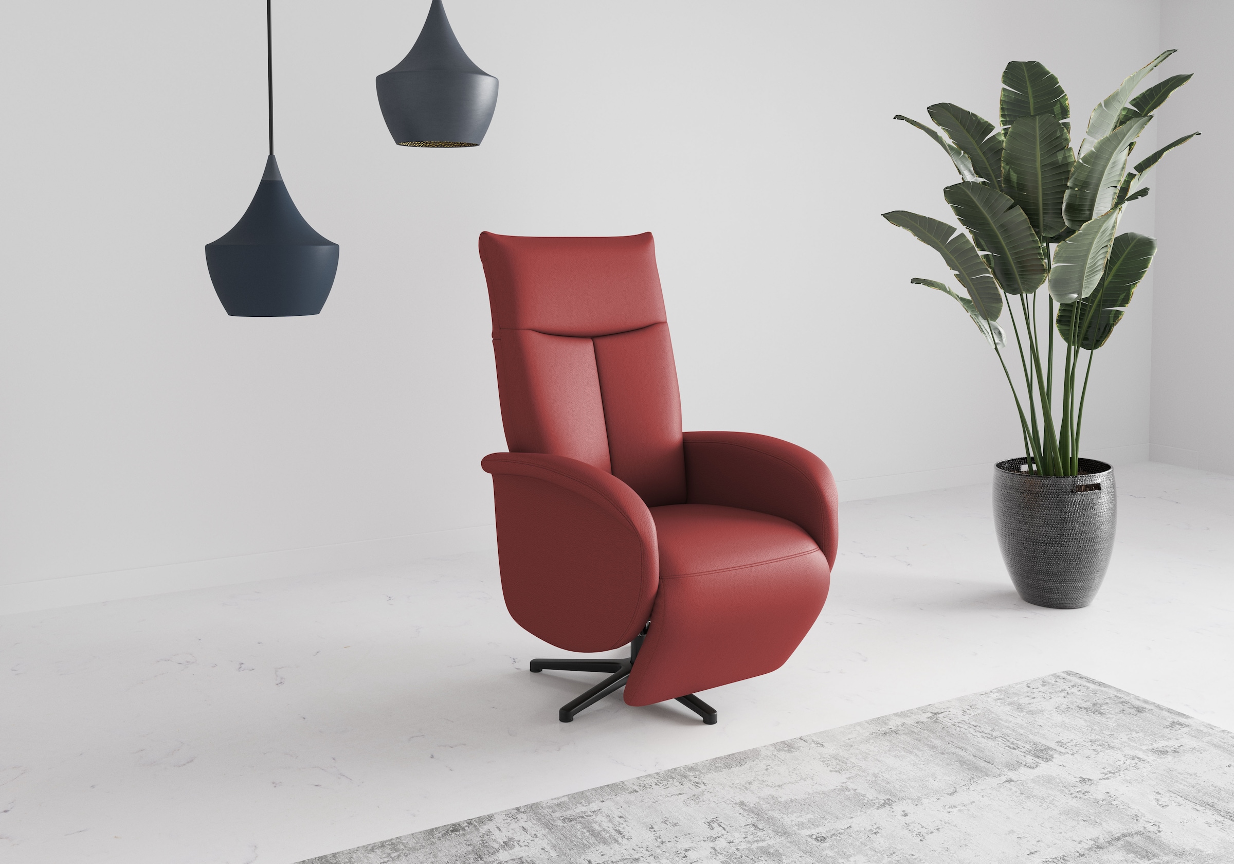 sit&more TV-Sessel »Juma, inkl. Drehfunktion & Kopfteilverstellung« Höhe Armlehne 66 cm, wahlweise mit Aufstehhilfe, 2 Motoren und Akku