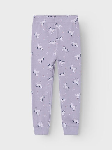 Name It Schlafanzug »NMFNIGHTSET LAVENDER UNICORN RIB NOOS«, (Set, 2 tlg.)