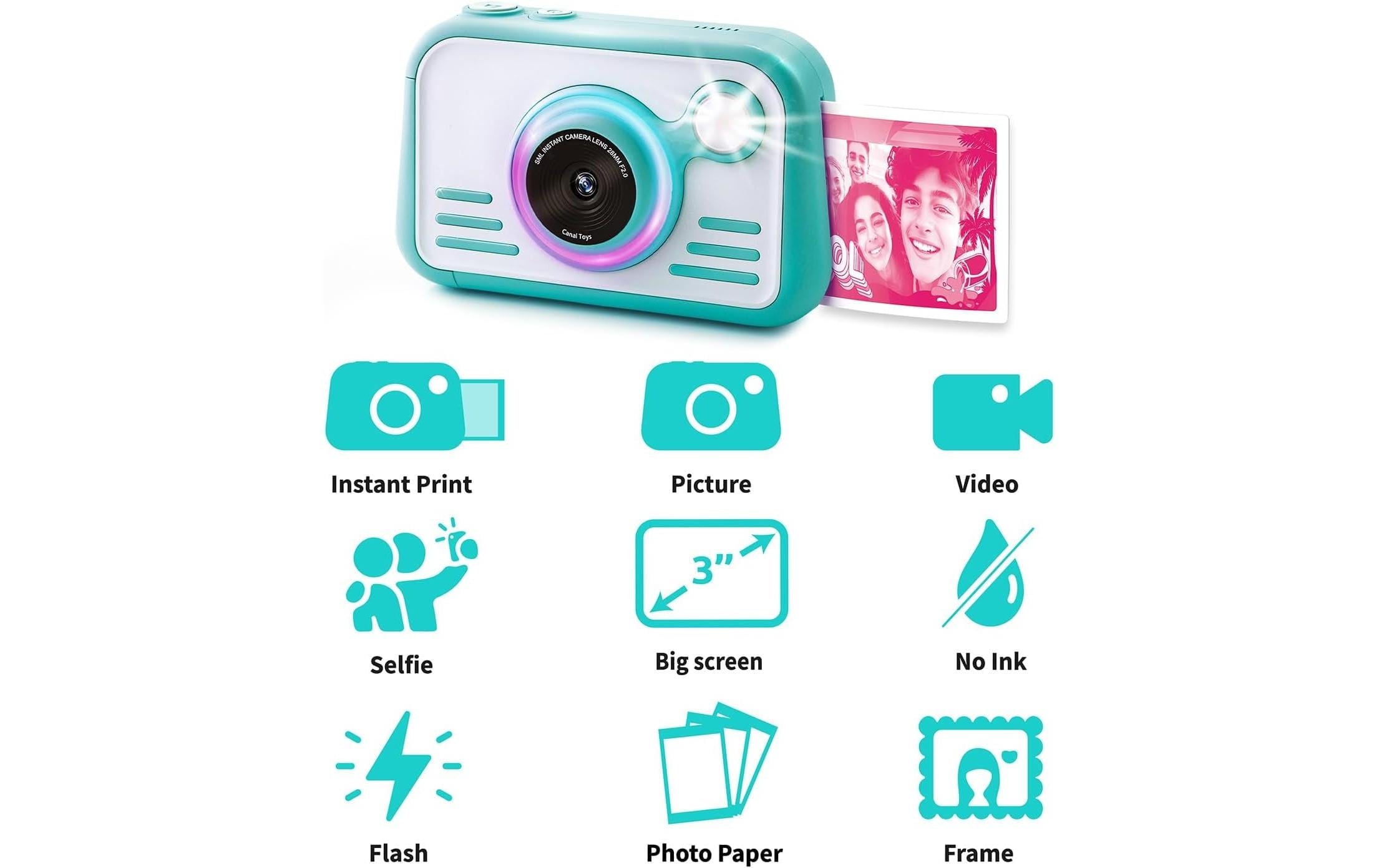Canal Toys Sofortbildkamera »Instant Camera 2.0 with color paper«