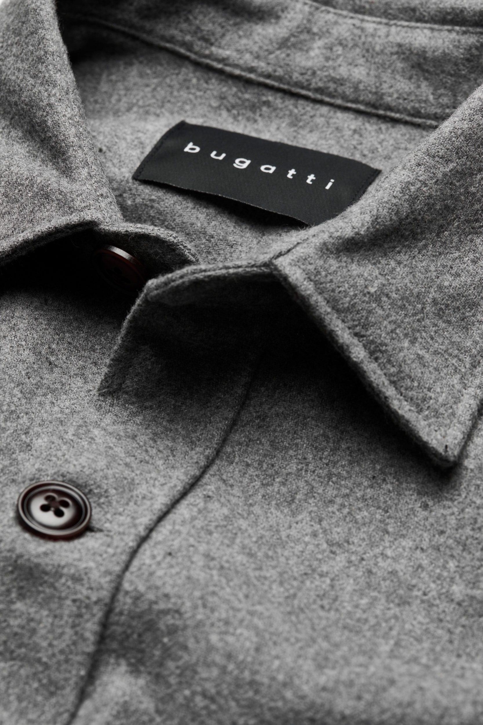 bugatti Langarmhemd »Overshirt«, mit aufgesetzten Taschen
